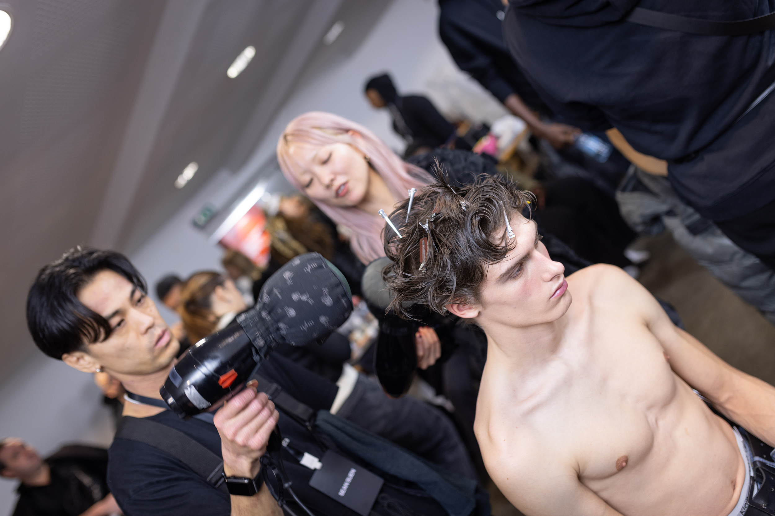 Sean Suen Fall 2025 Men’s Fashion Show Backstage