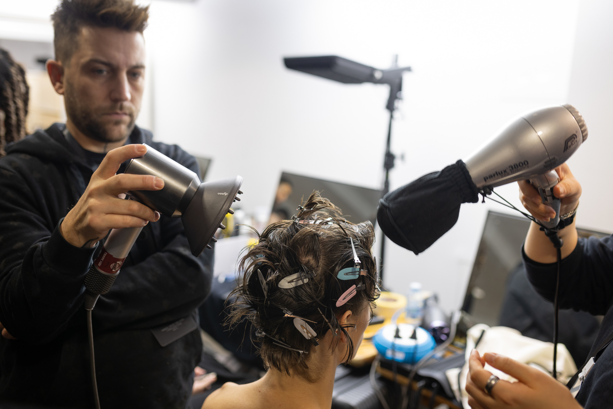 Sean Suen Fall 2025 Men’s Fashion Show Backstage