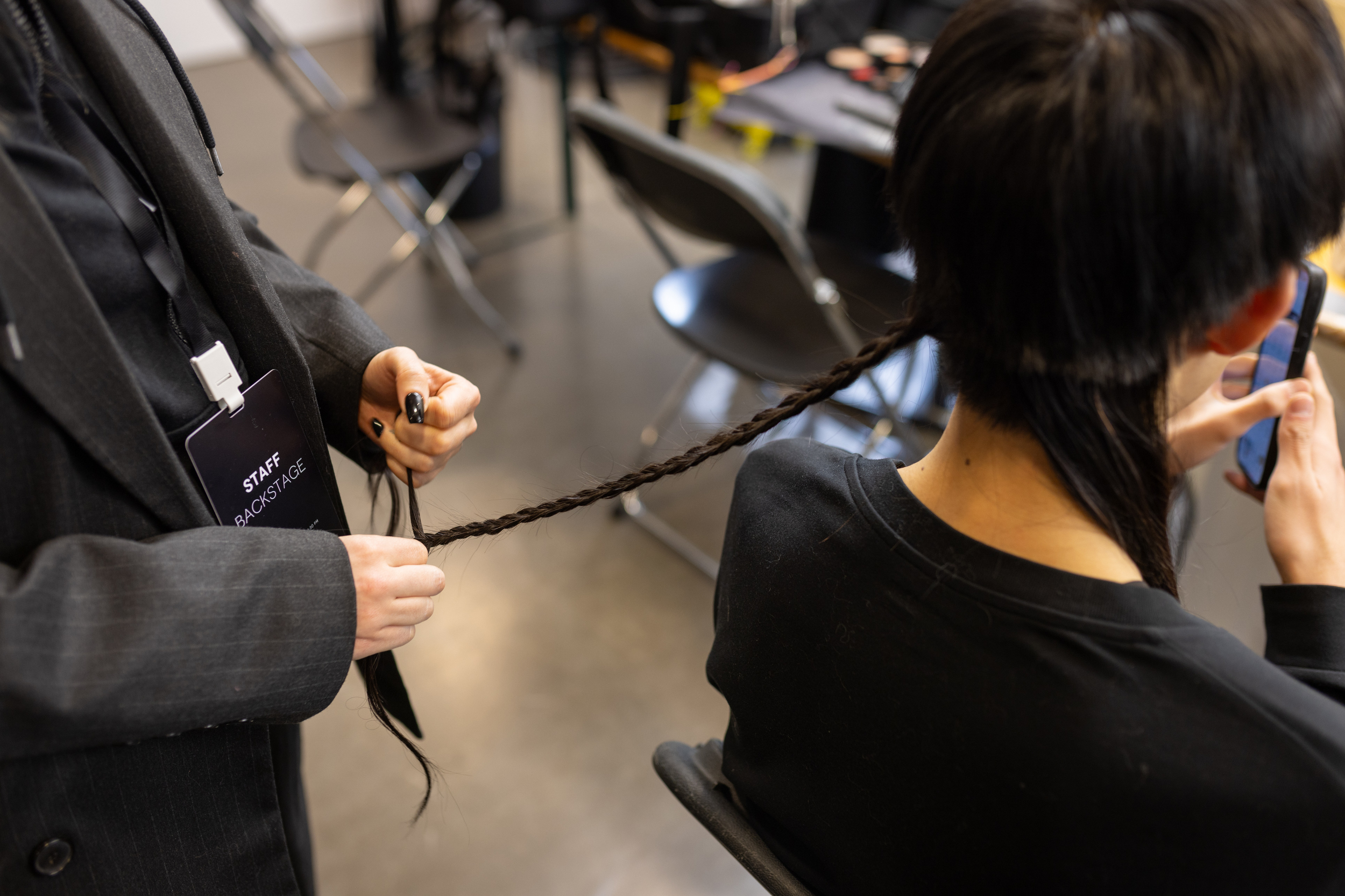 Sean Suen Fall 2025 Men’s Fashion Show Backstage