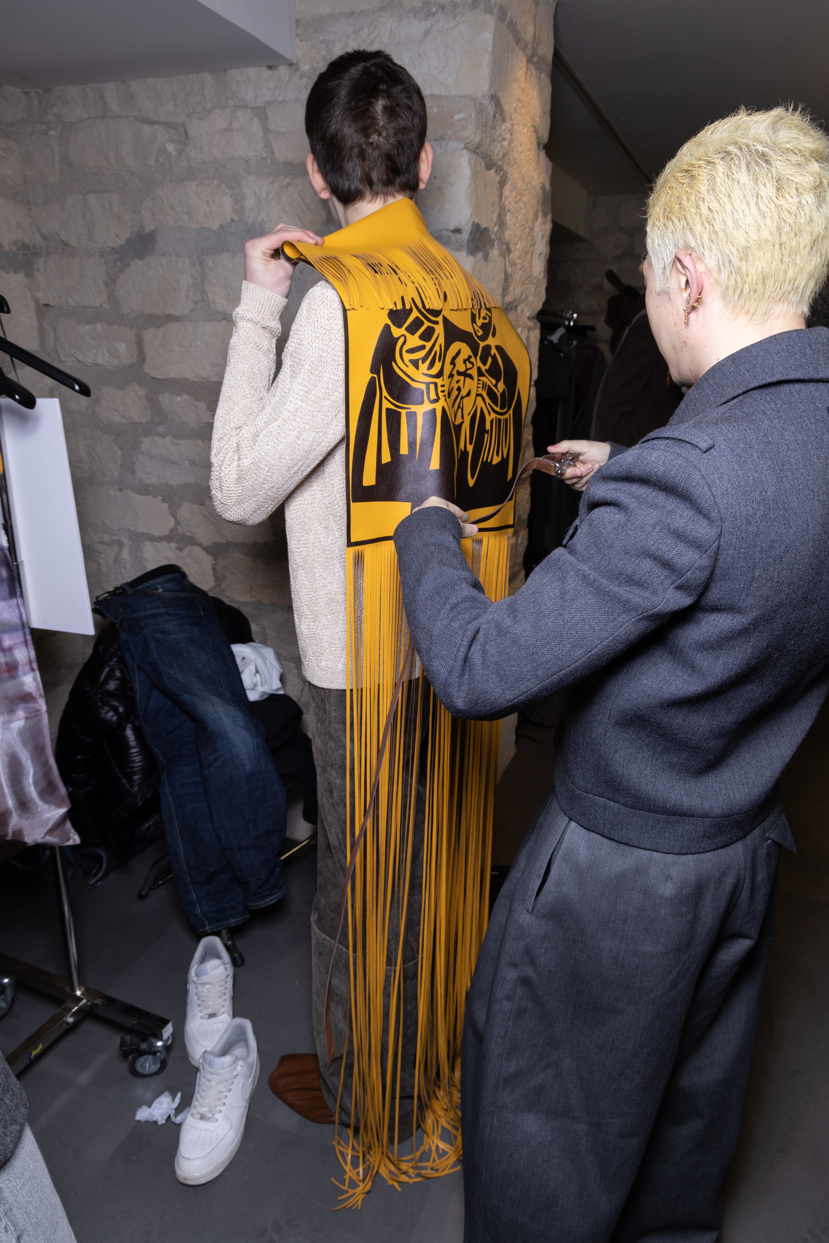 Sean Suen Fall 2025 Men’s Fashion Show Backstage