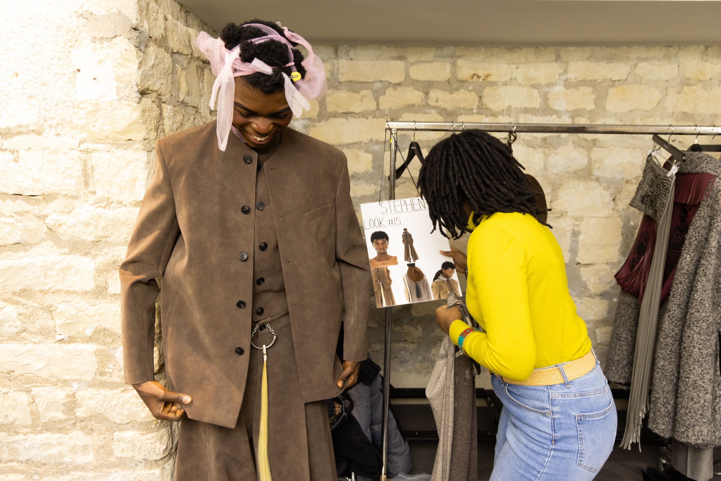 Sean Suen Fall 2025 Men’s Fashion Show Backstage