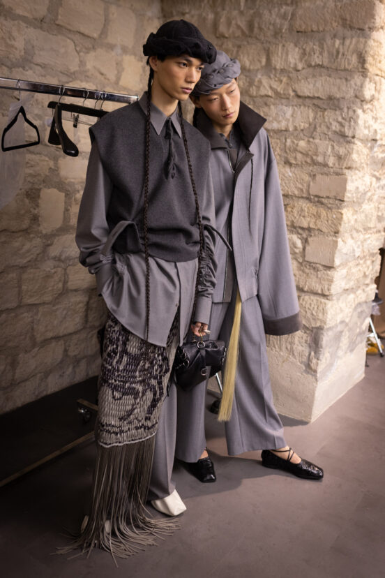 Sean Suen Fall 2025 Men’s Fashion Show Backstage