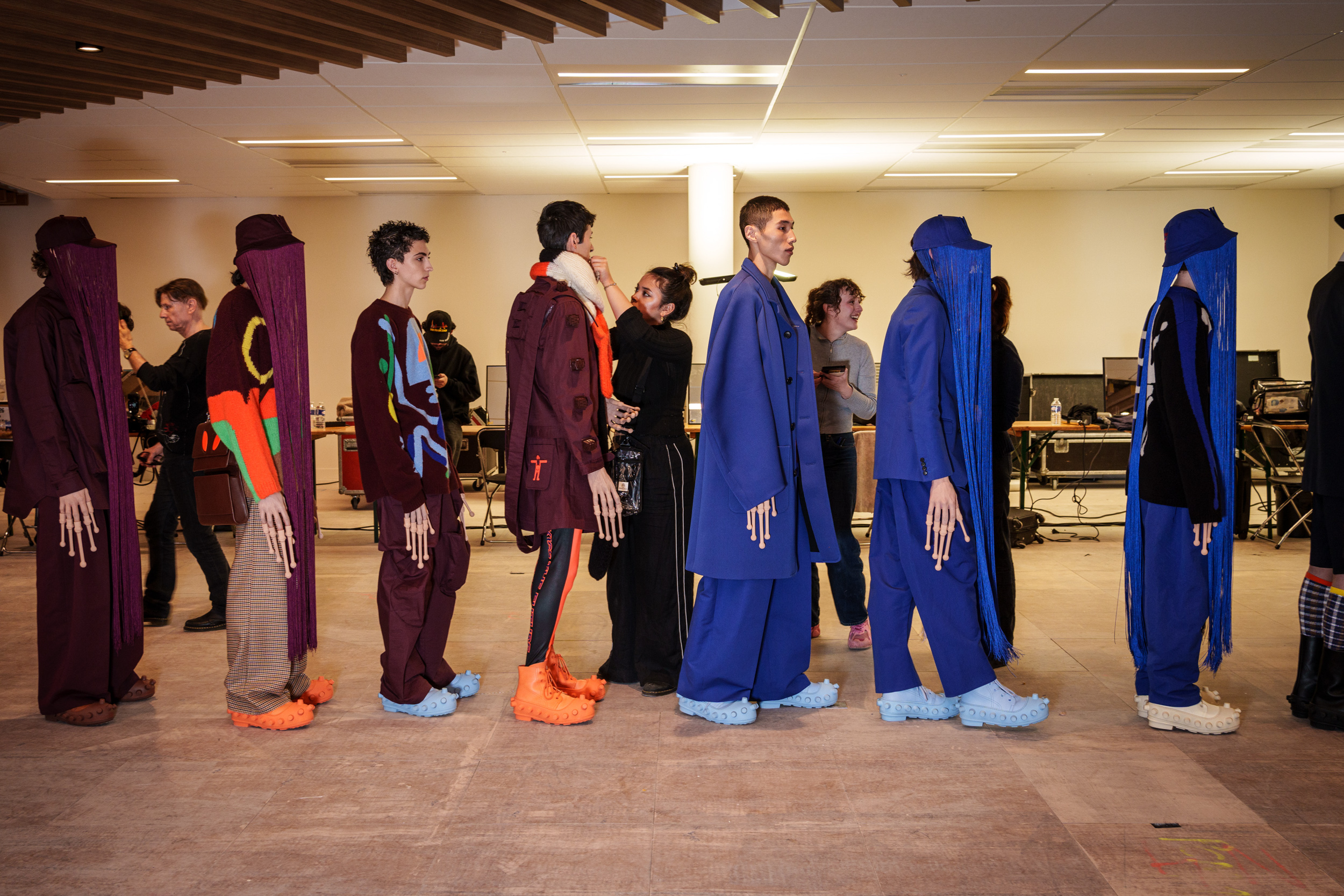 Walter Van Beirendonck Fall 2025 Men’s Fashion Show Backstage