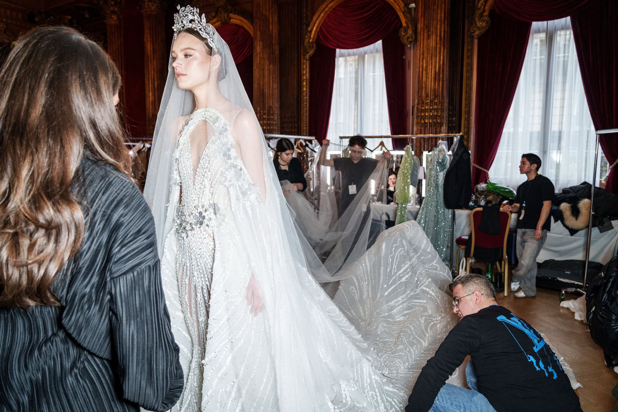 Ziad Nakad Spring 2025 Couture Fashion Show Backstage