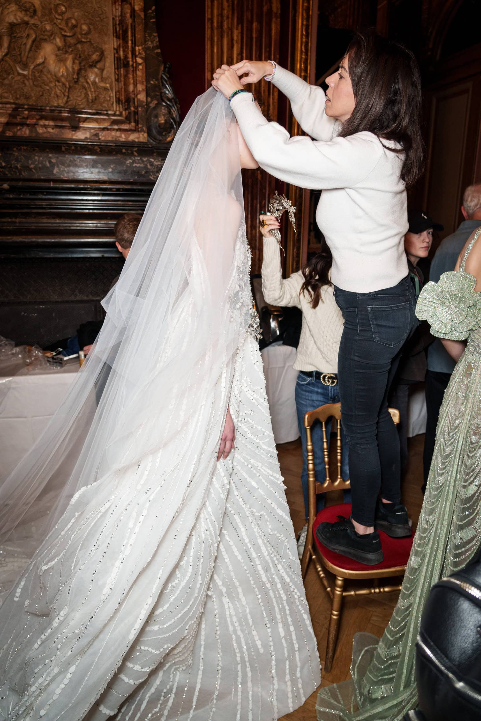 Ziad Nakad Spring 2025 Couture Fashion Show Backstage