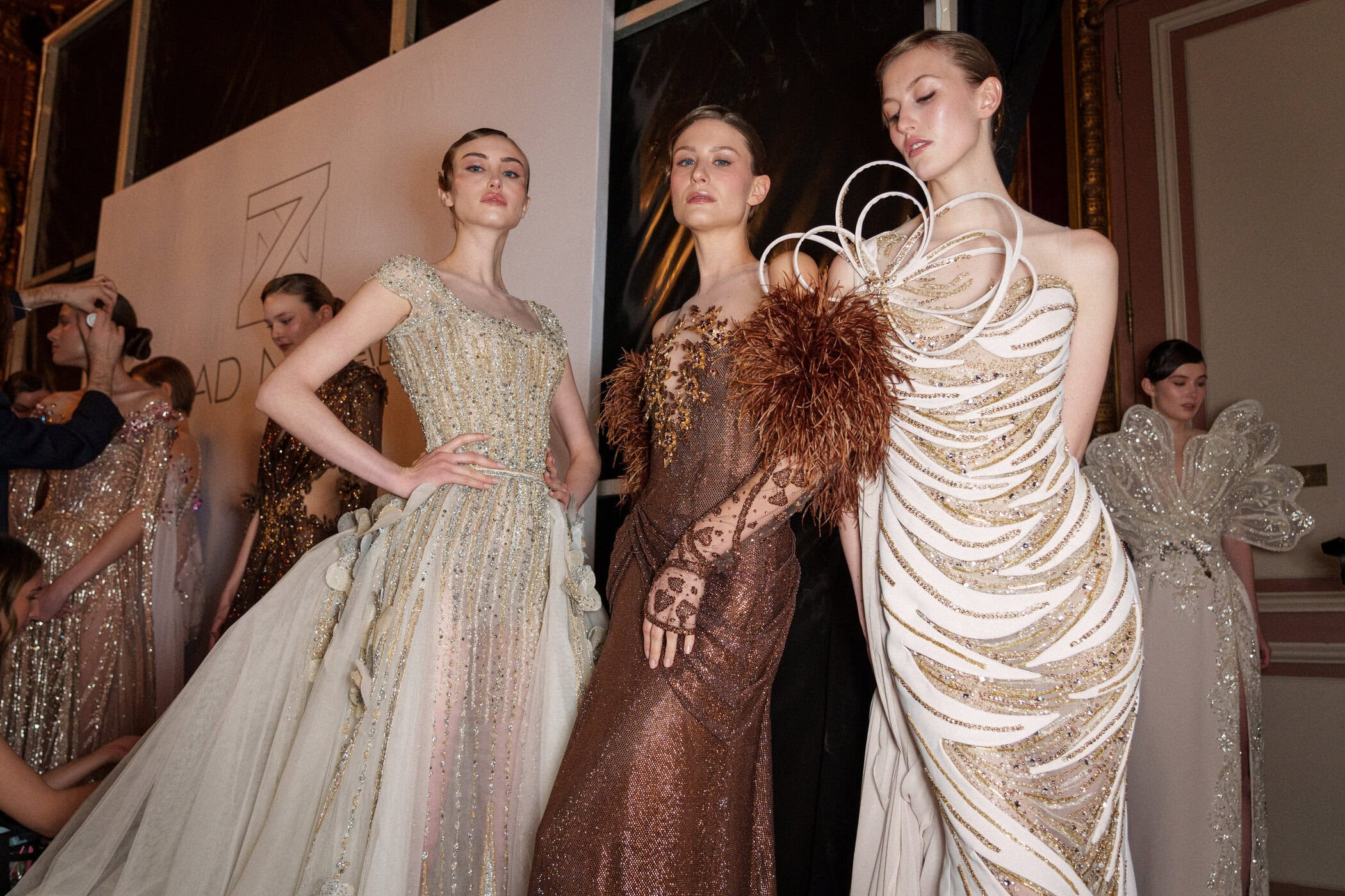 Ziad Nakad Spring 2025 Couture Fashion Show Backstage