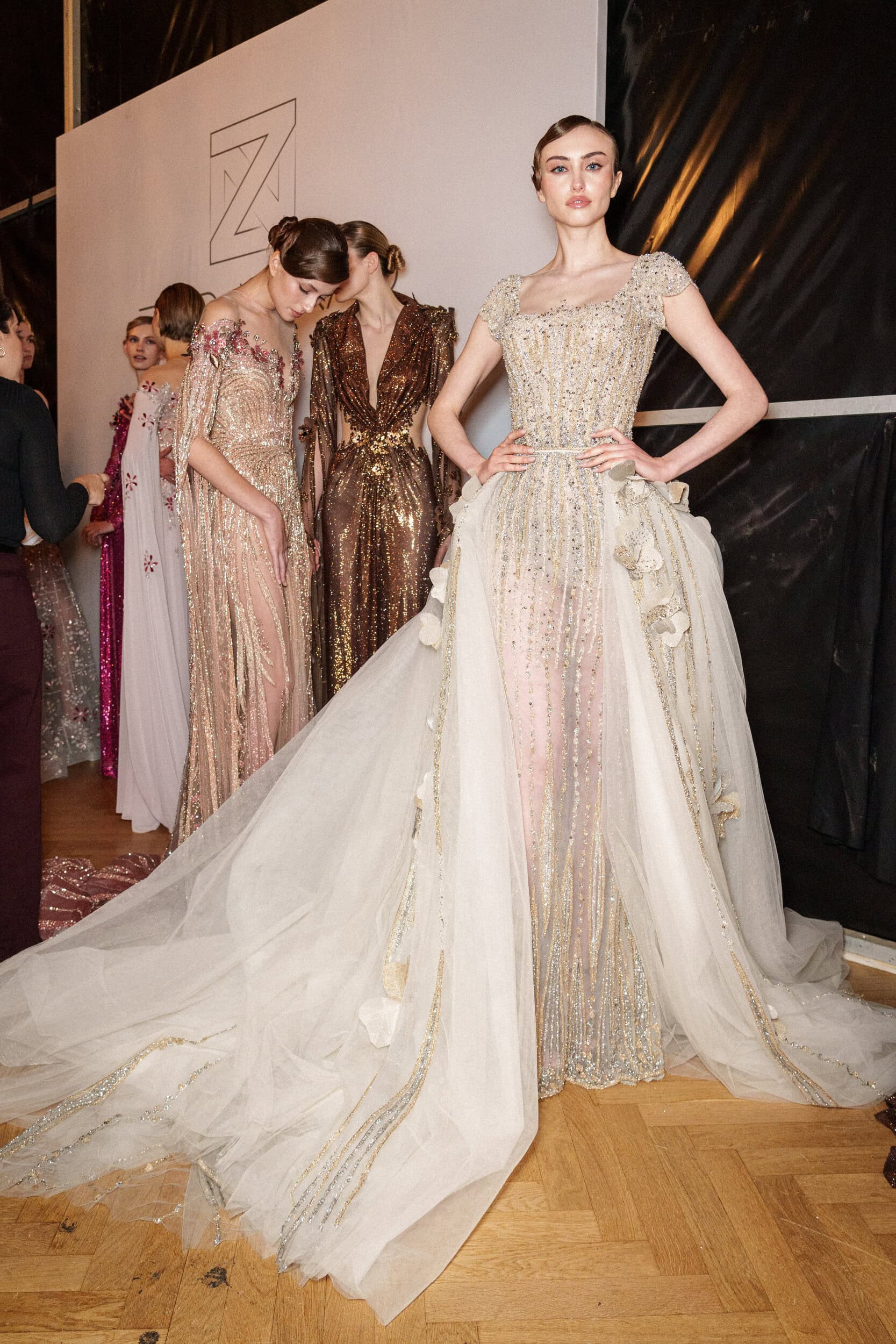 Ziad Nakad Spring 2025 Couture Fashion Show Backstage