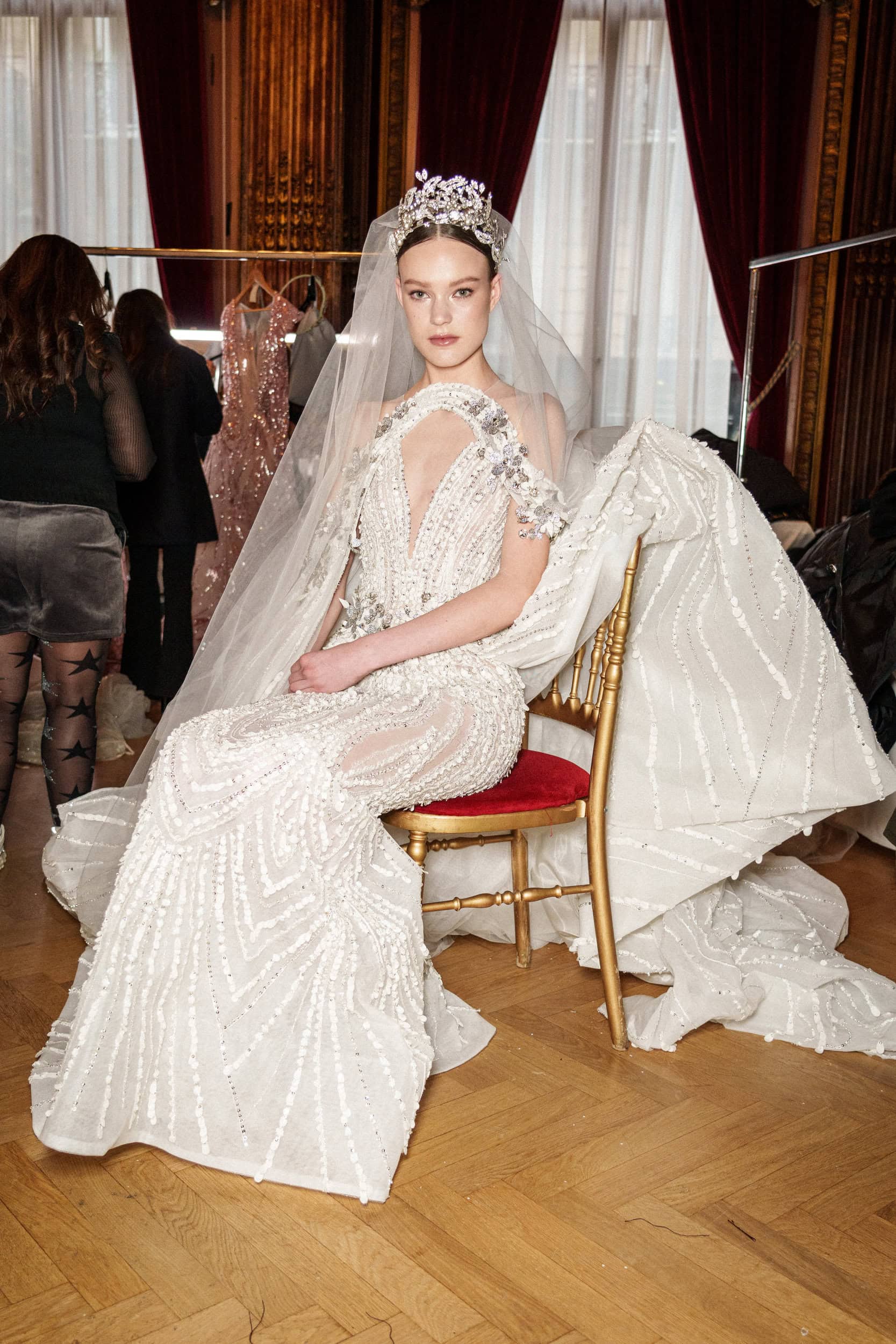 Ziad Nakad Spring 2025 Couture Fashion Show Backstage