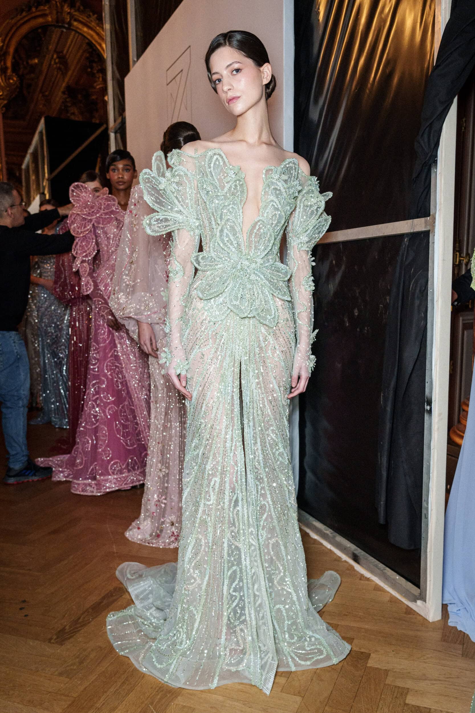 Ziad Nakad Spring 2025 Couture Fashion Show Backstage