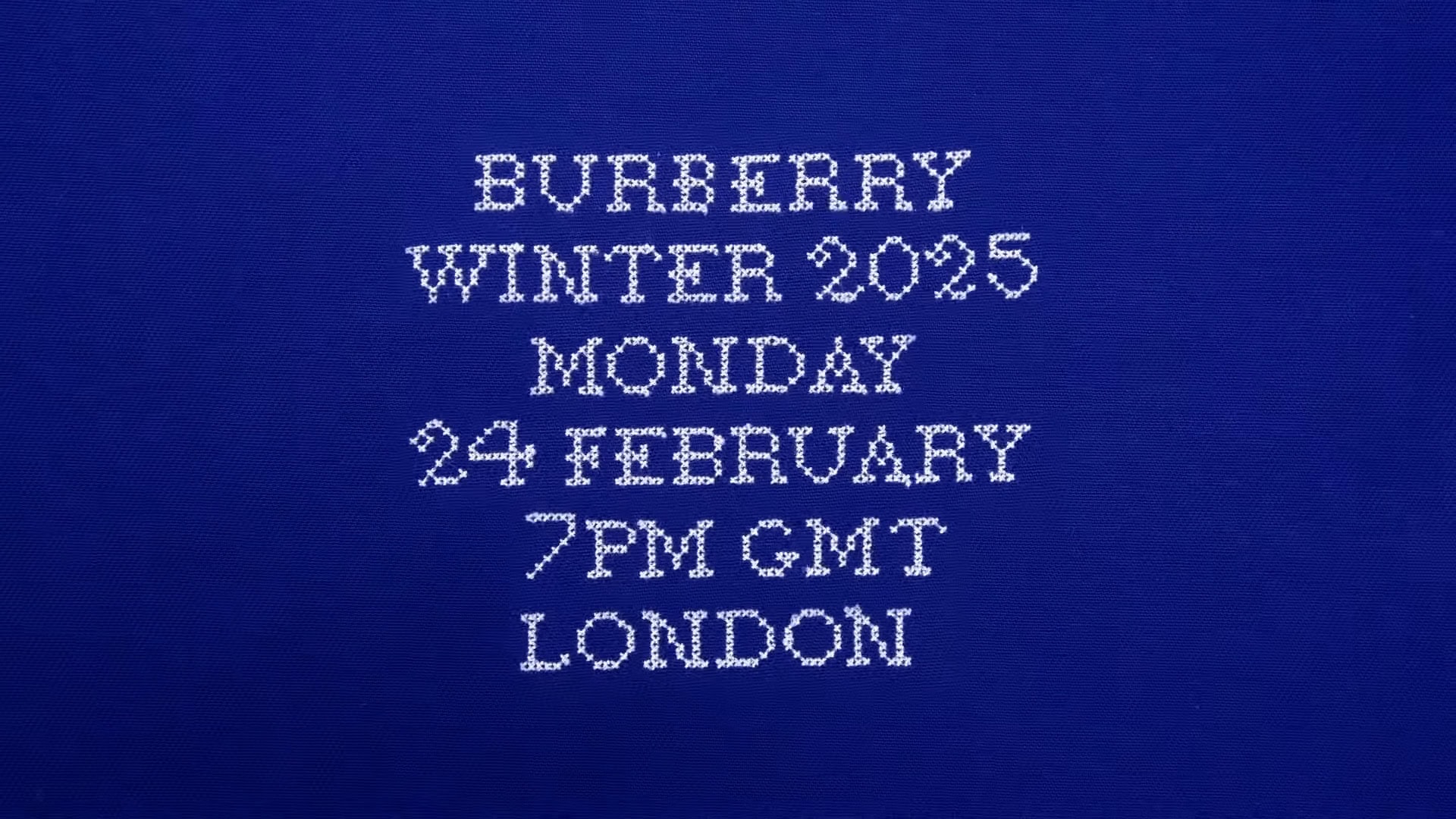 Watch Burberry Fall 2025 Fashion Show Live