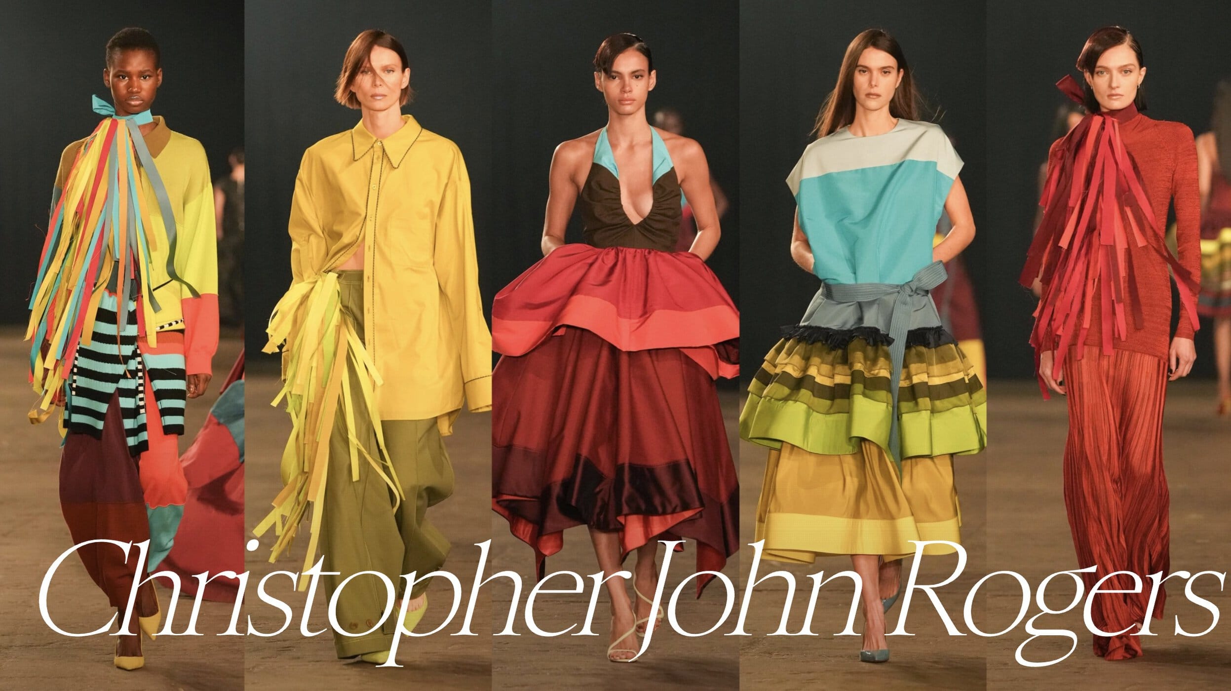 Christopher John Rogers fall 2025 fashion show