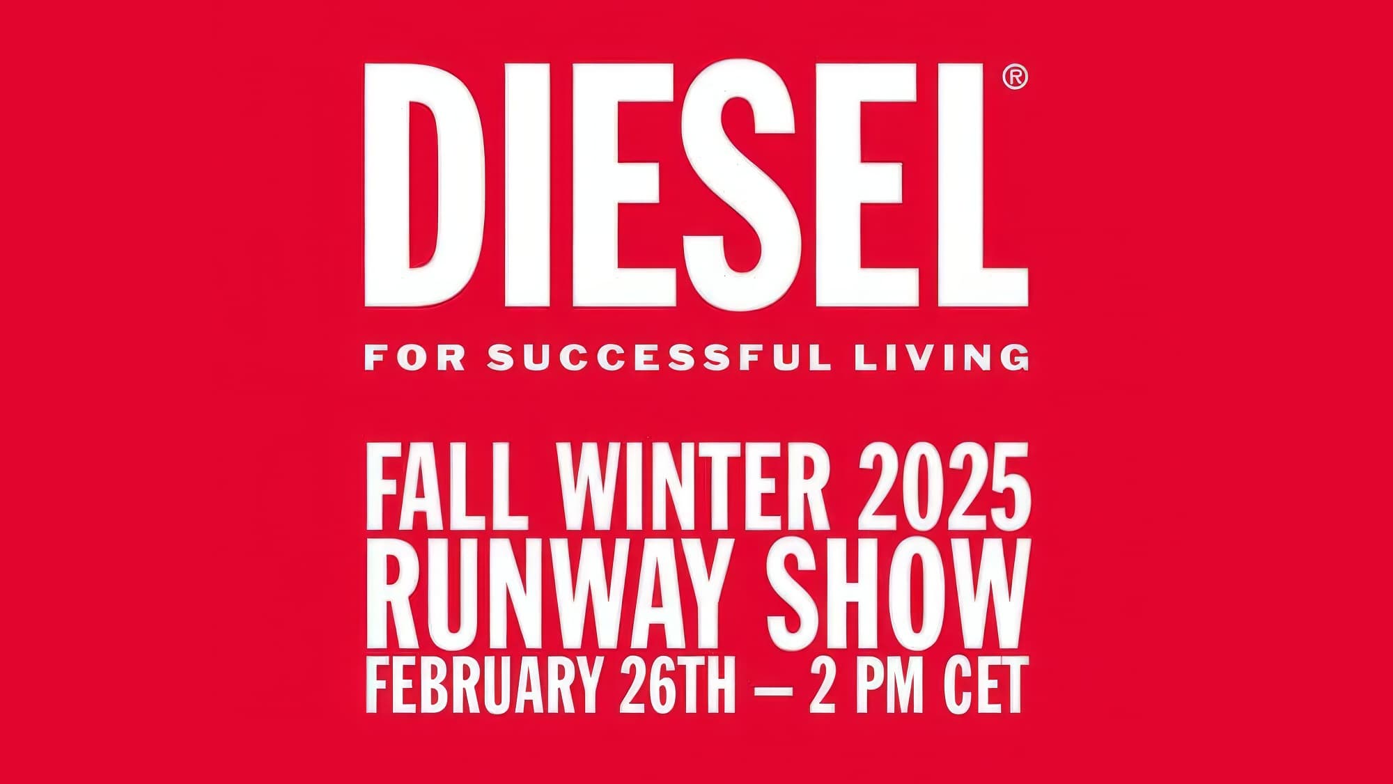 Watch Diesel Fall 2025 Fashion Show Live