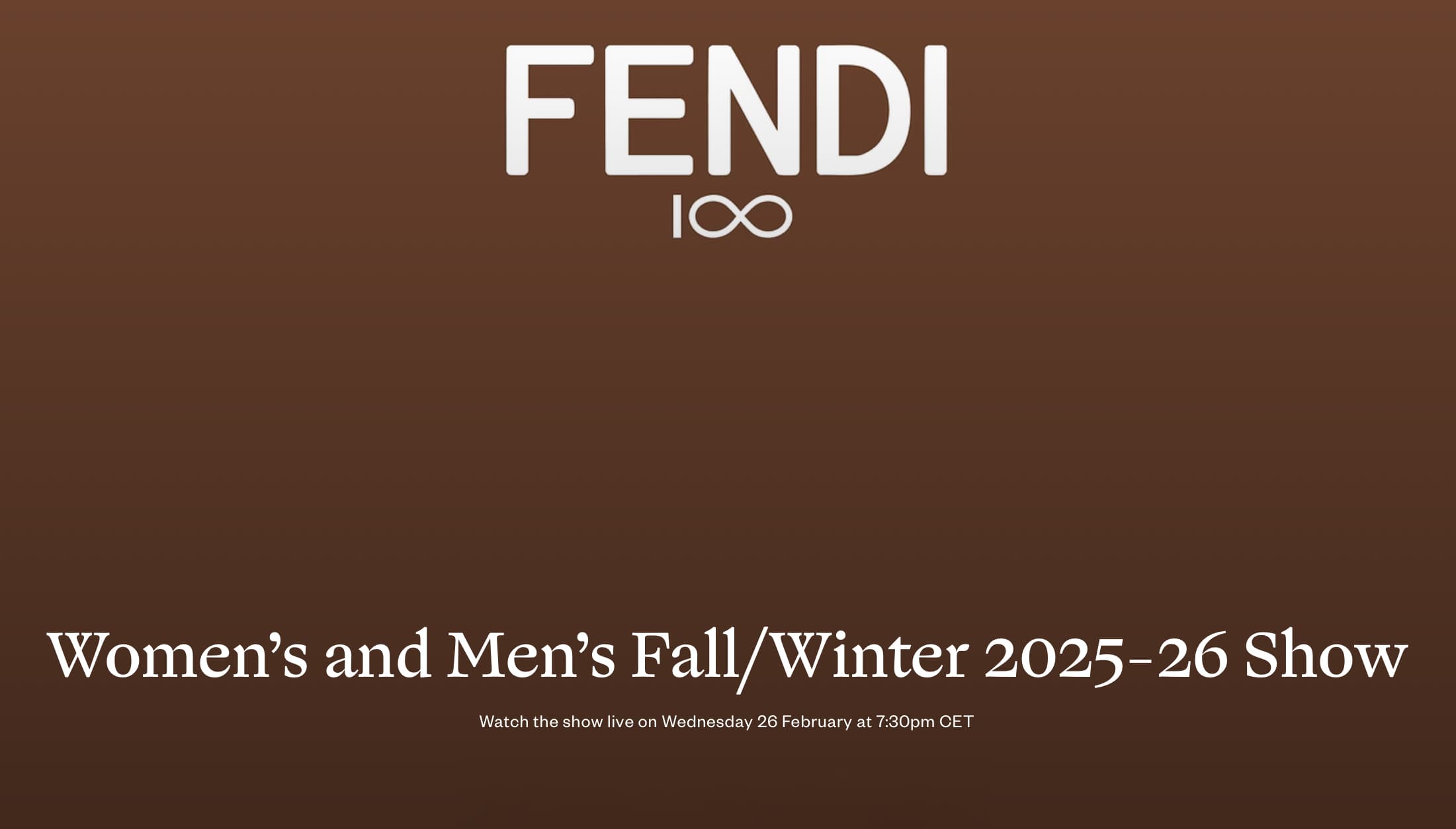 Watch Fendi Fall 2025 Fashion Show Live