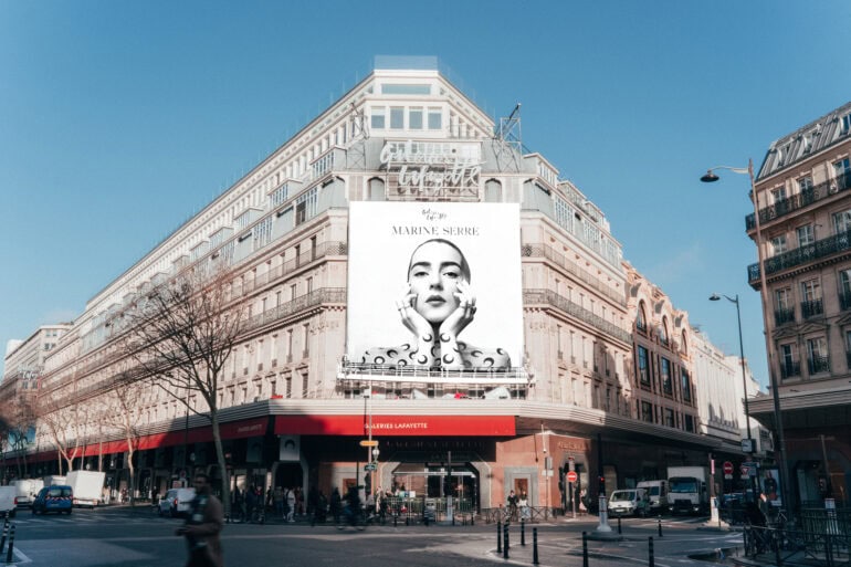 Marine Serre Takes Over Galeries Lafayette Window Displays