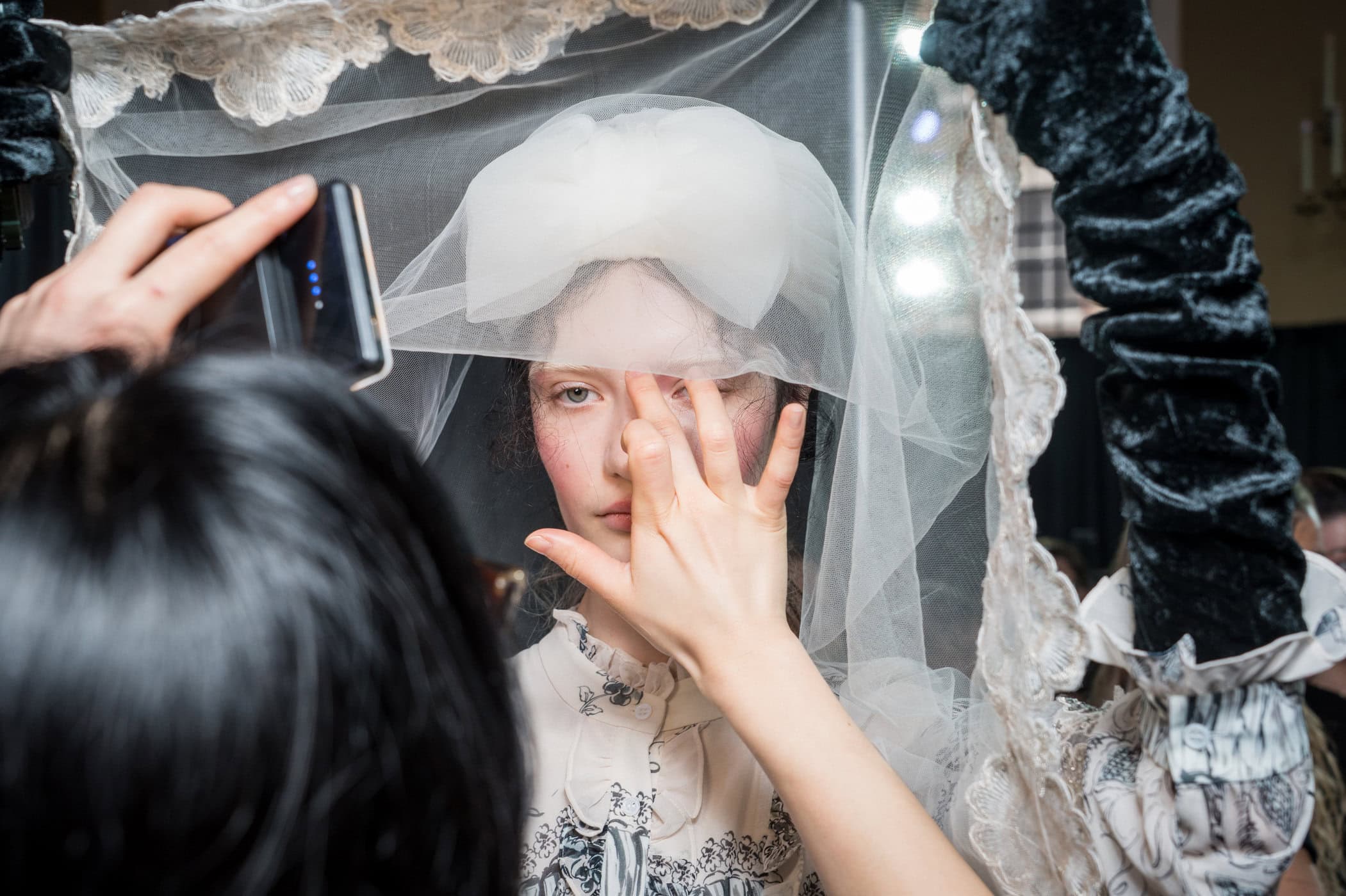 Bora Aksu Fall 2025 Fashion Show Backstage