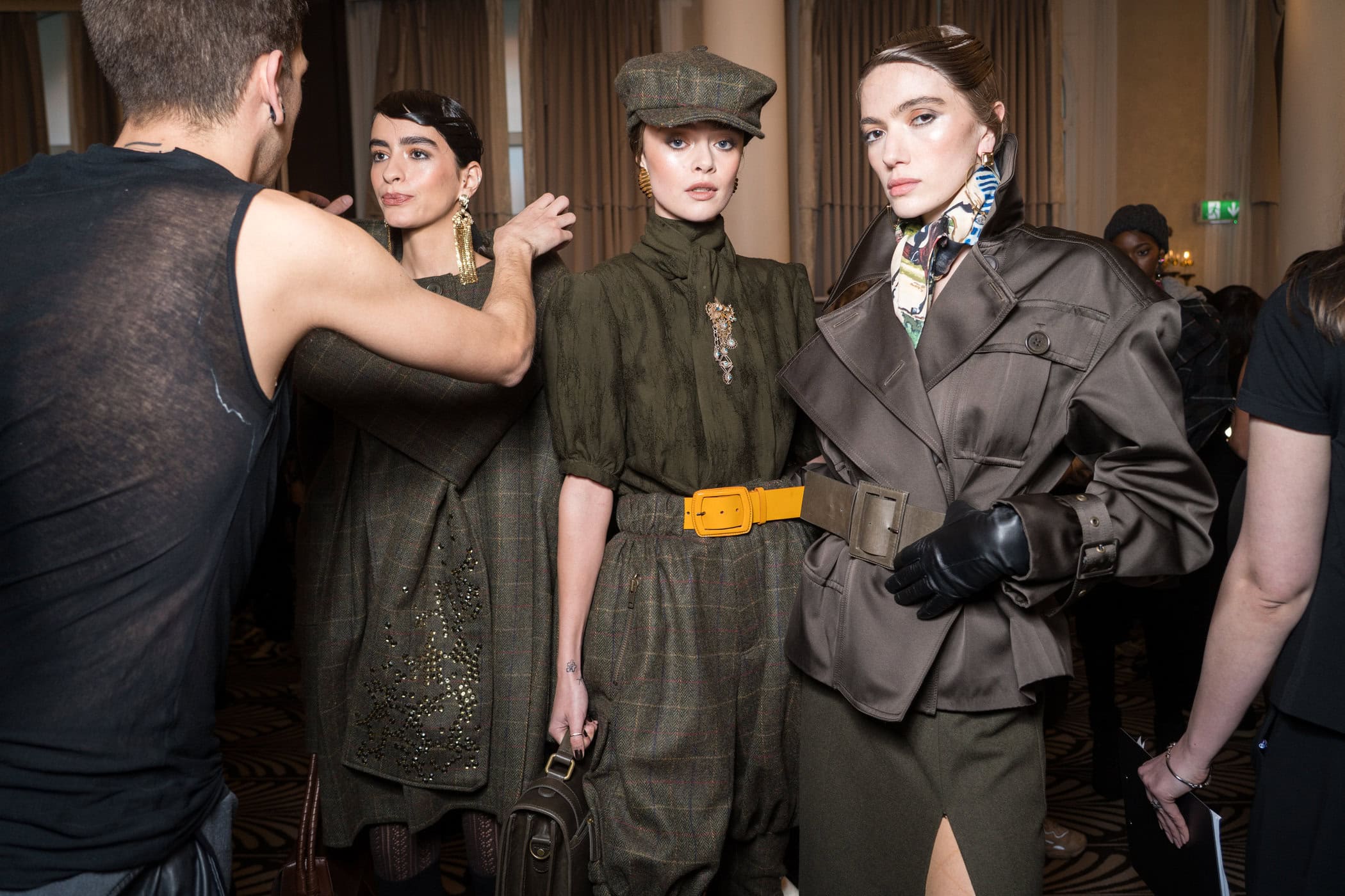 Paul Costelloe  Fall 2025 Fashion Show Backstage