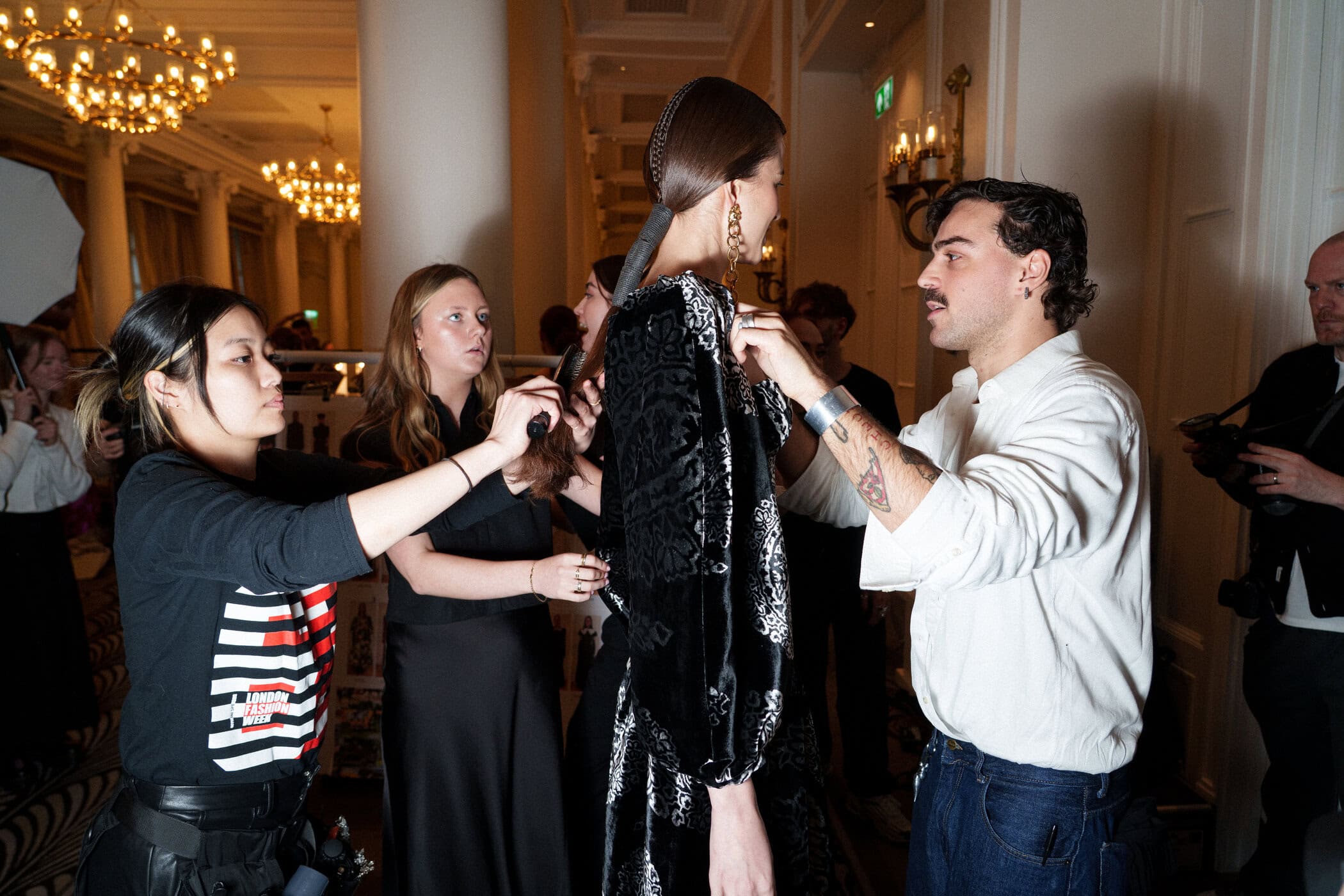 Paul Costelloe  Fall 2025 Fashion Show Backstage