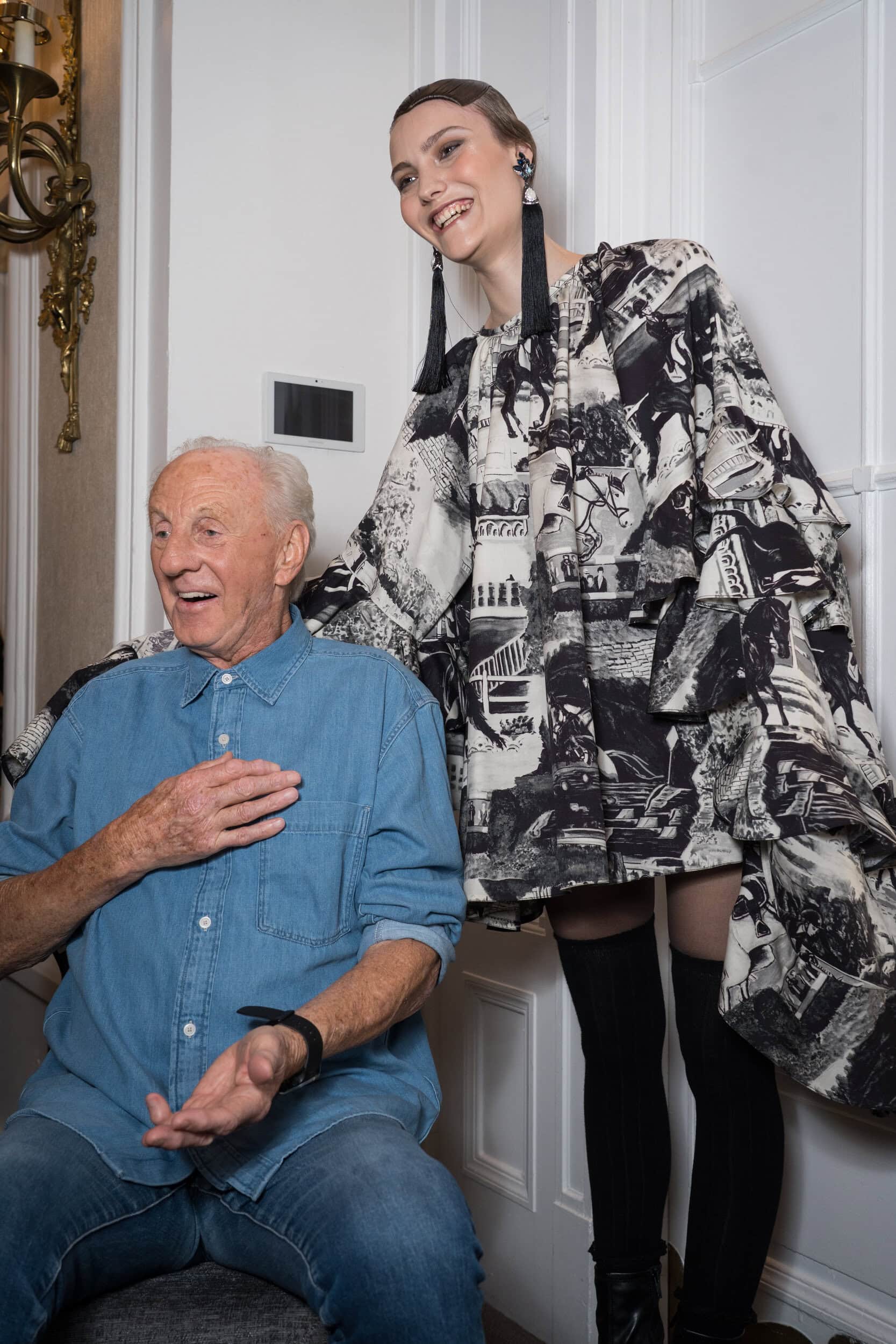 Paul Costelloe  Fall 2025 Fashion Show Backstage