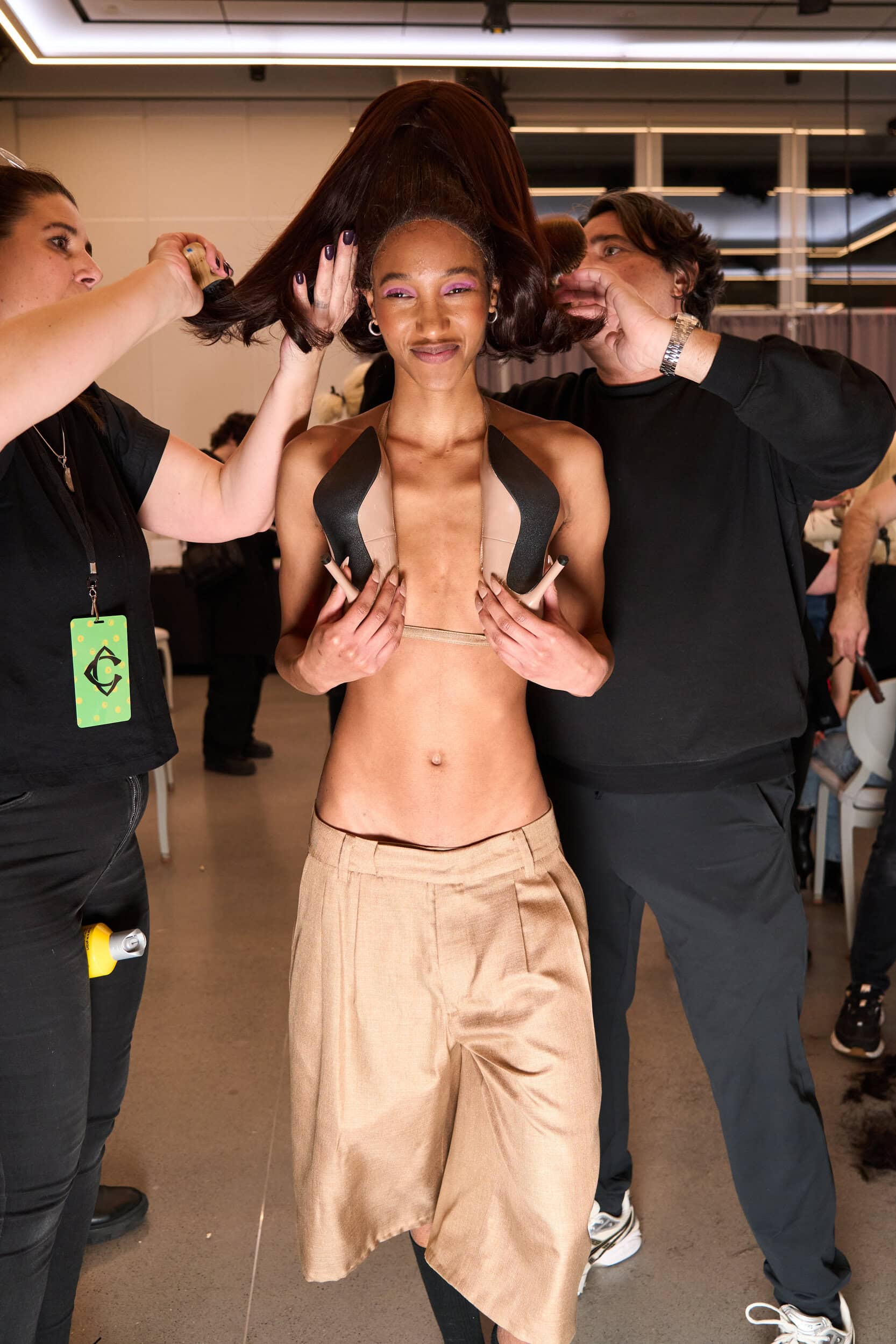 Christian Cowan  Fall 2025 Fashion Show Backstage