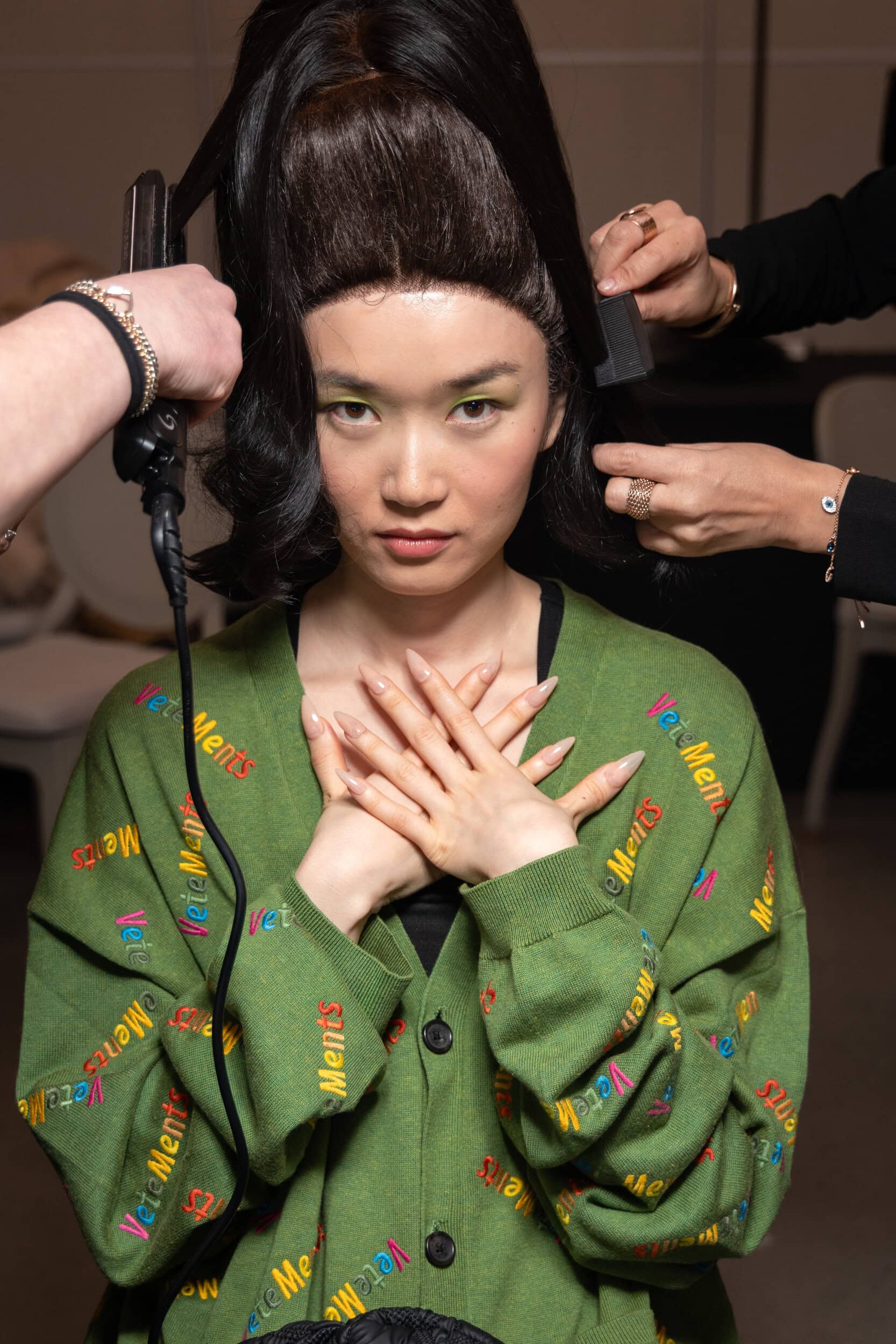 Christian Cowan  Fall 2025 Fashion Show Backstage