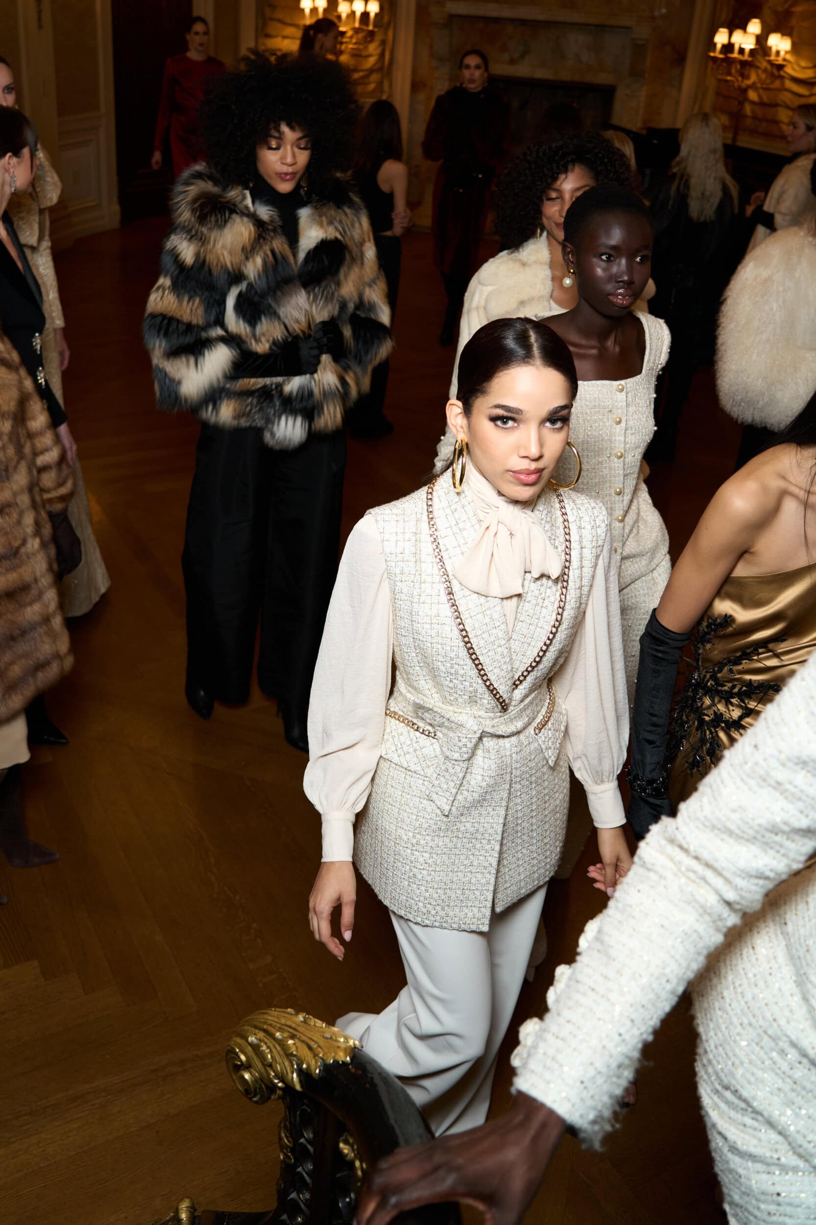 Dennis Basso  Fall 2025 Fashion Show Backstage