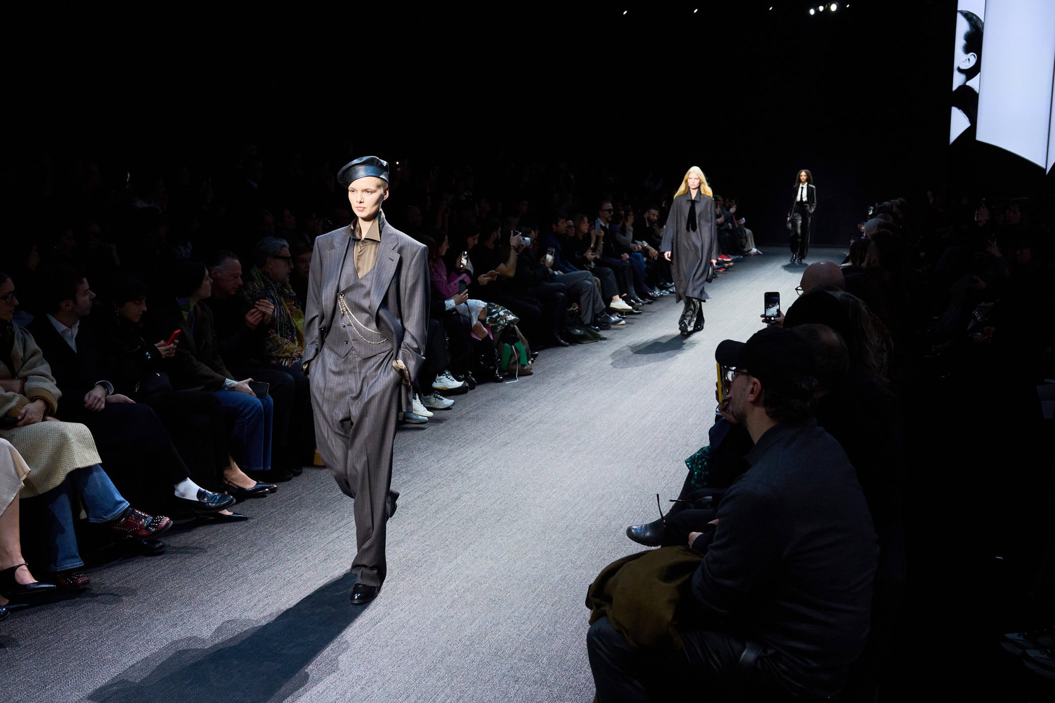 Emporio Armani Fall 2025 Fashion Show Atmosphere