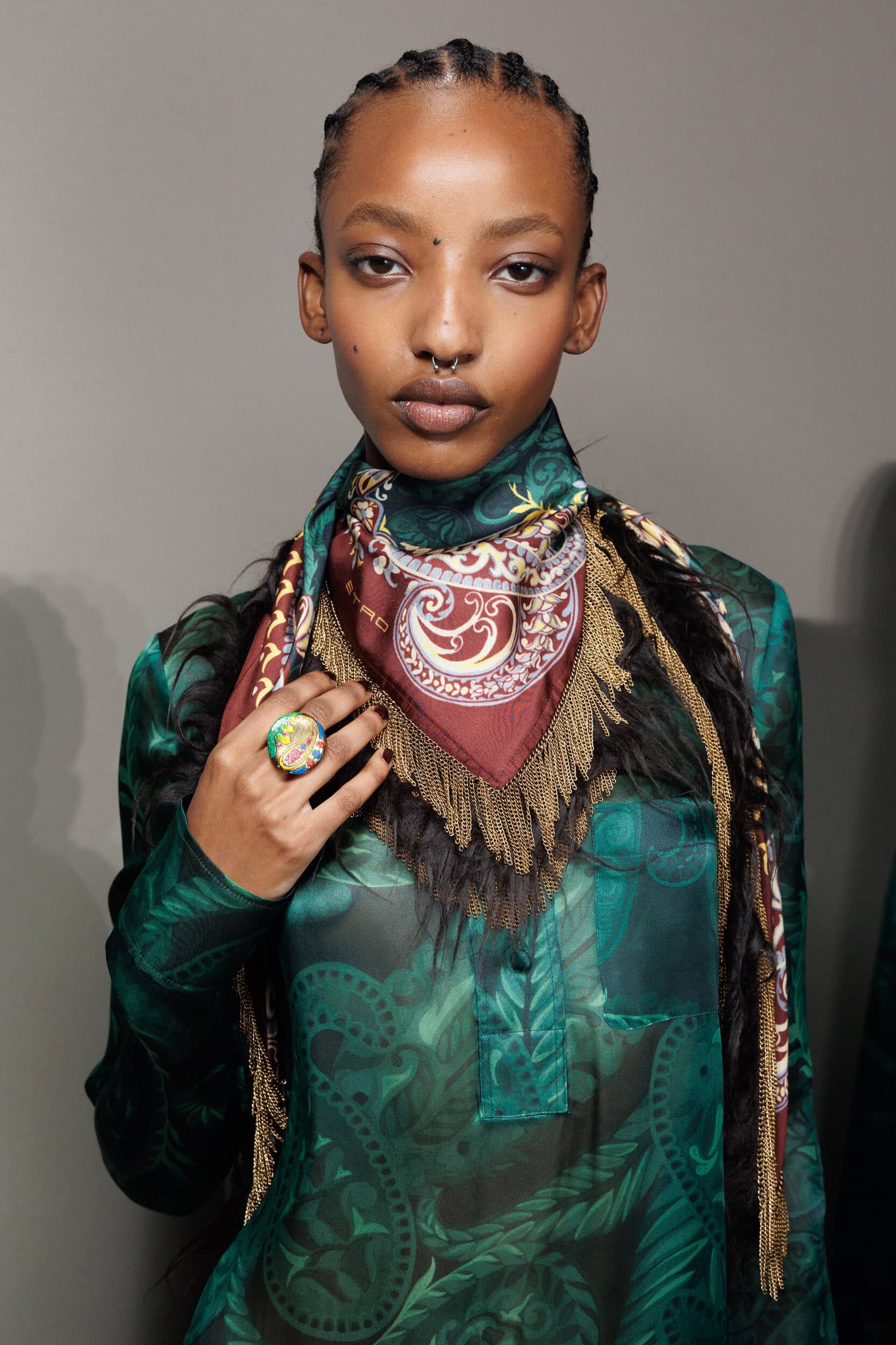 Etro Fall 2025 Fashion Show Backstage