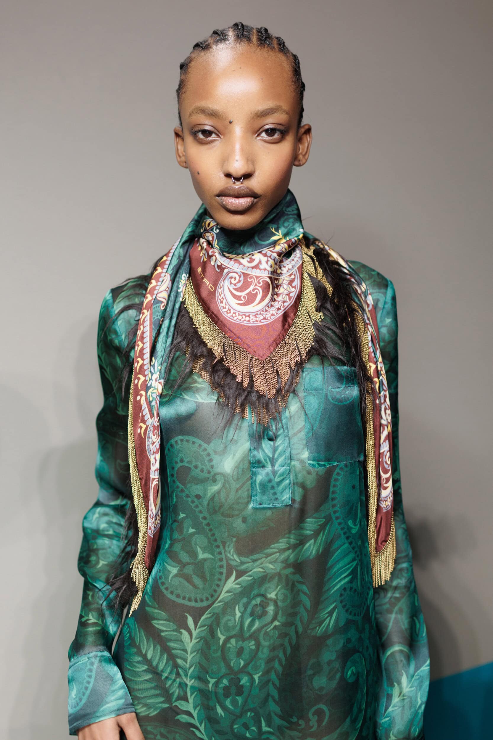 Etro Fall 2025 Fashion Show Backstage