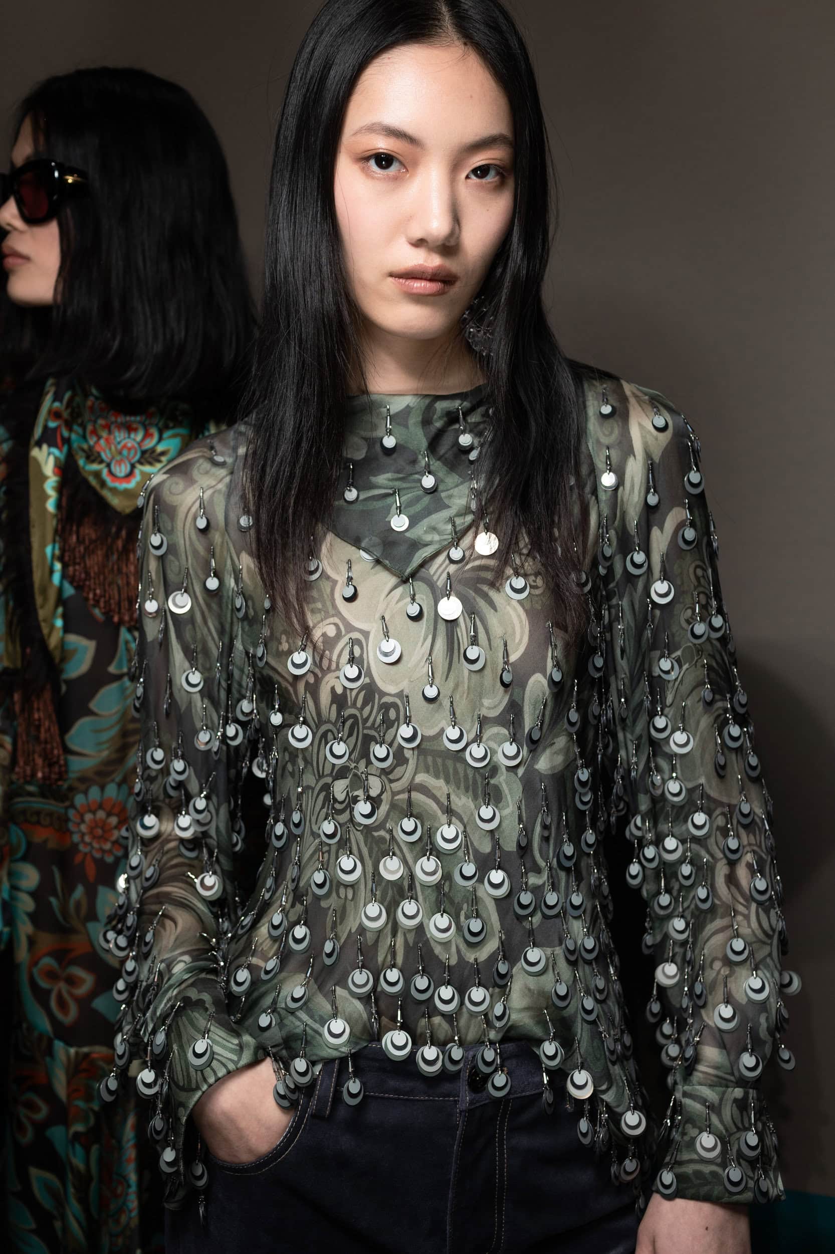 Etro Fall 2025 Fashion Show Backstage