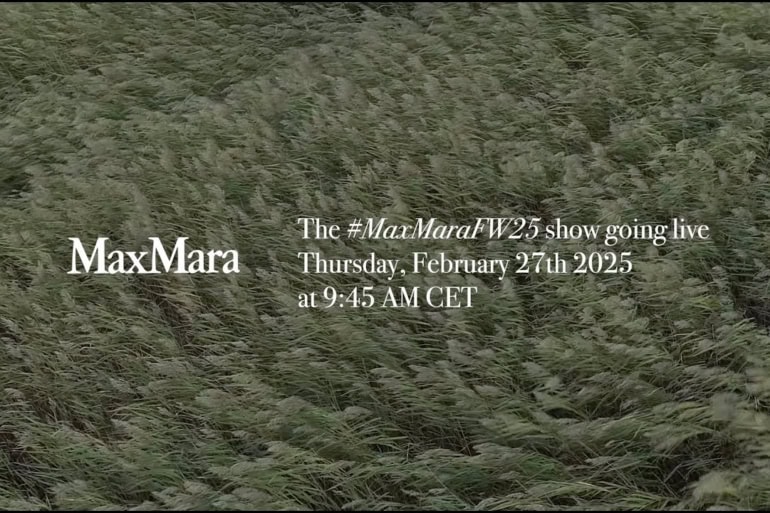 Watch Max Mara Fall 2025 Fashion Show Live