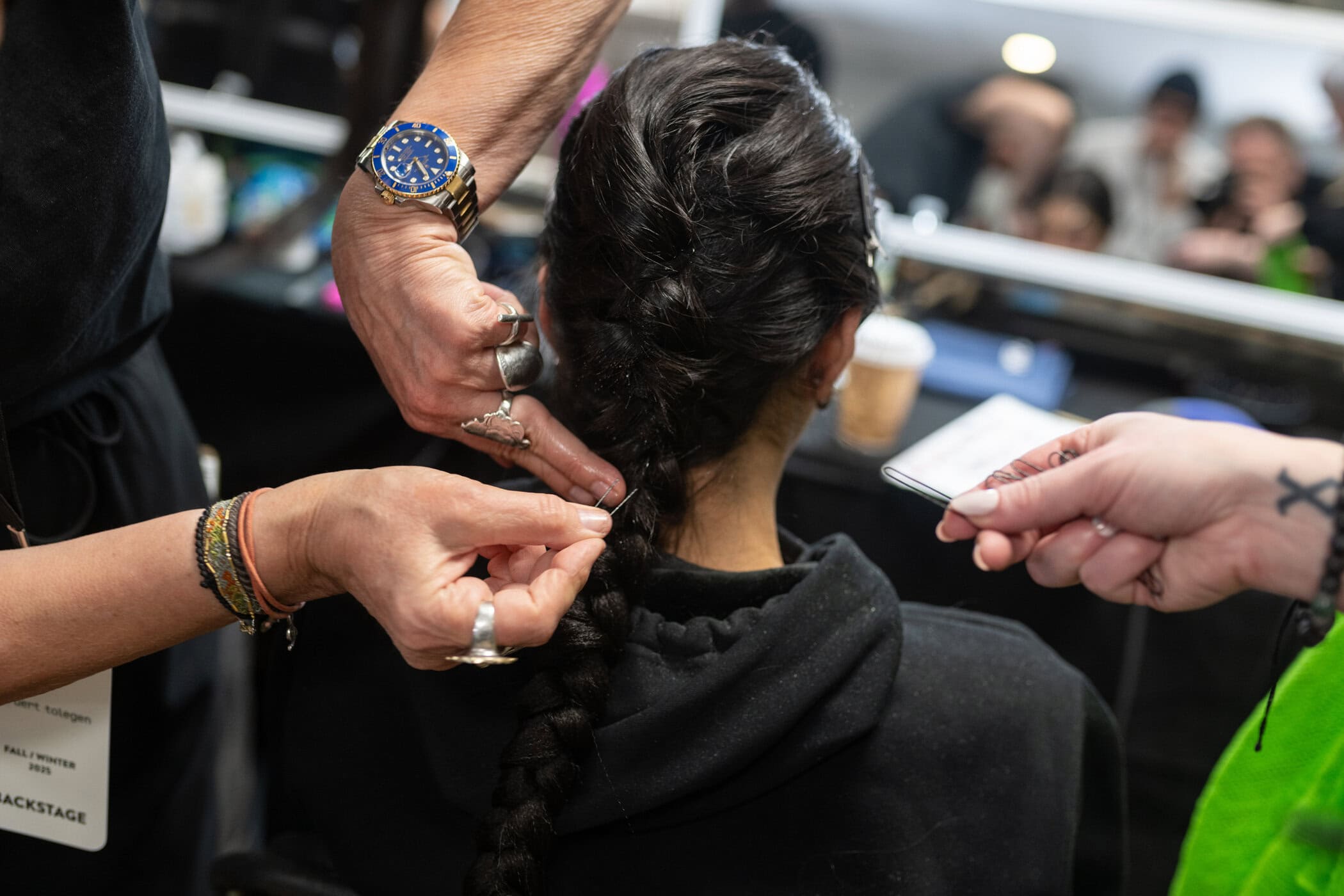 Meruert Tolegen  Fall 2025 Fashion Show Backstage