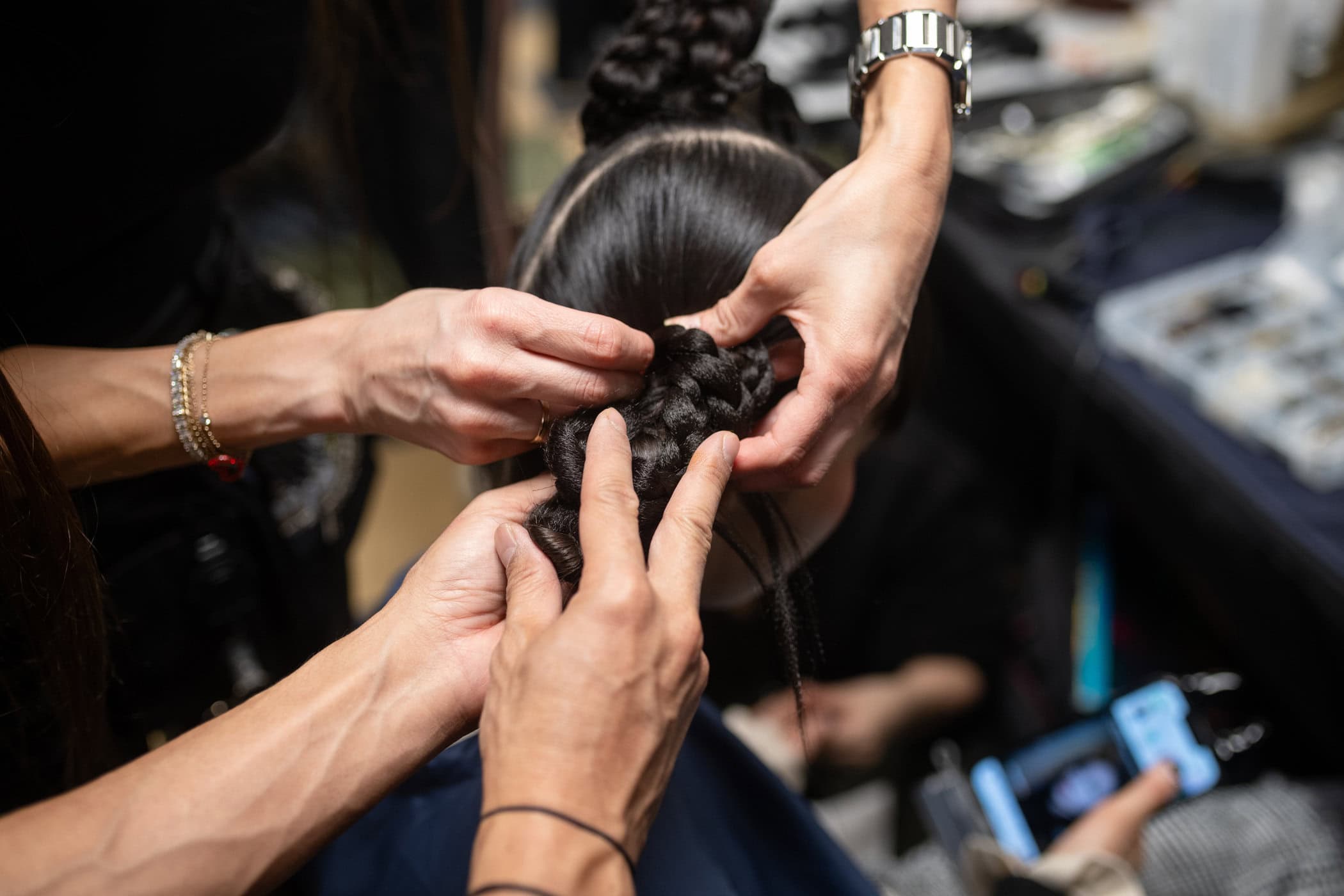 Meruert Tolegen  Fall 2025 Fashion Show Backstage