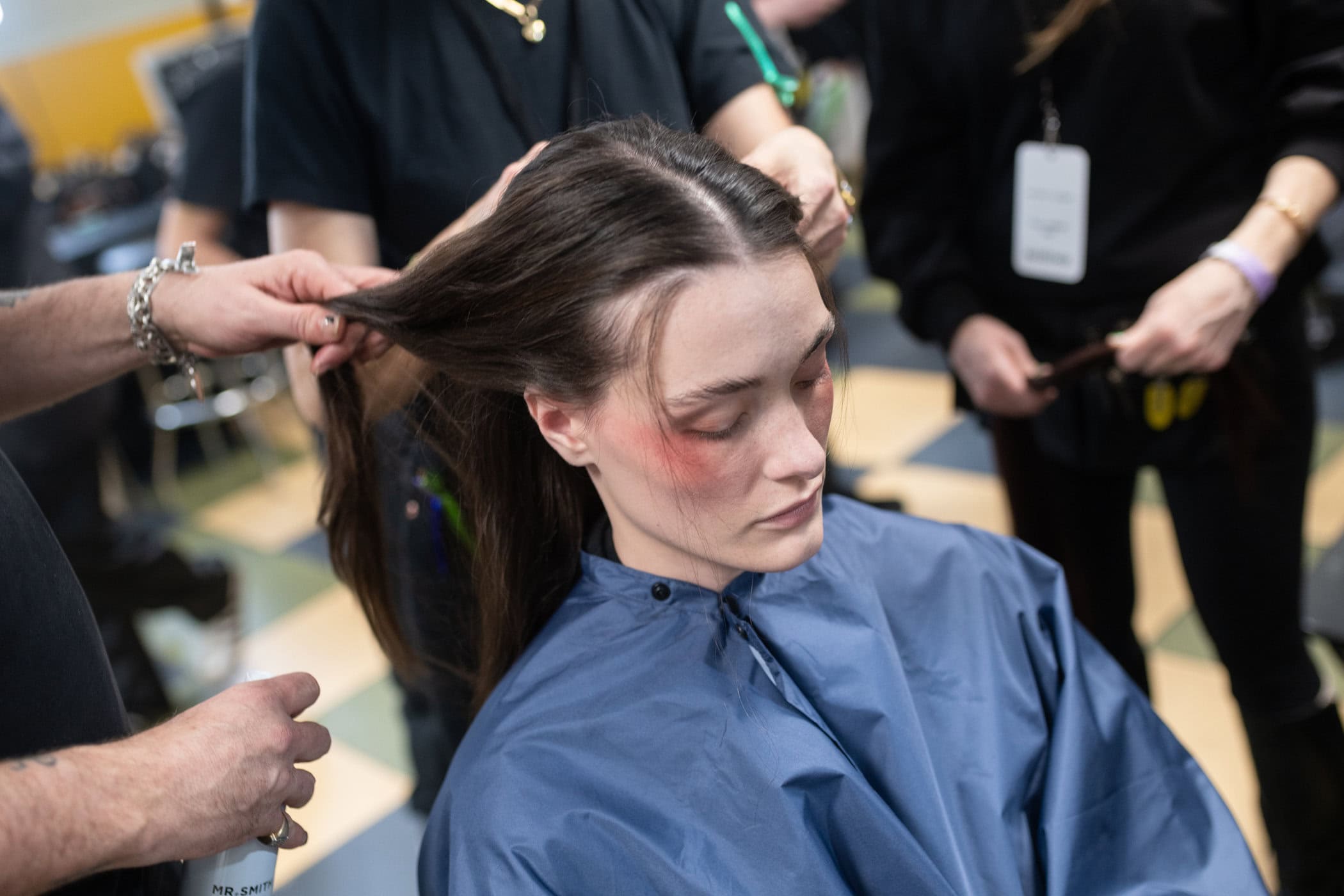 Meruert Tolegen  Fall 2025 Fashion Show Backstage