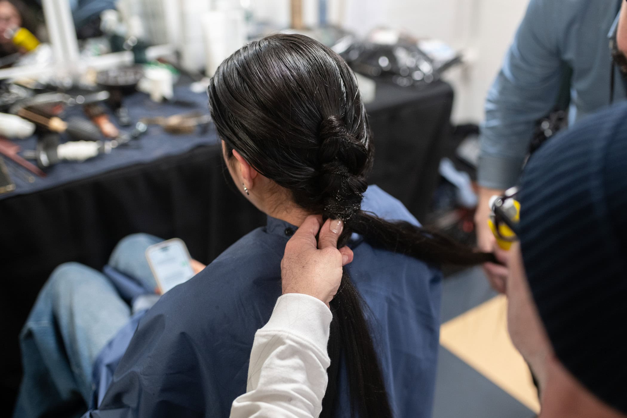 Meruert Tolegen  Fall 2025 Fashion Show Backstage