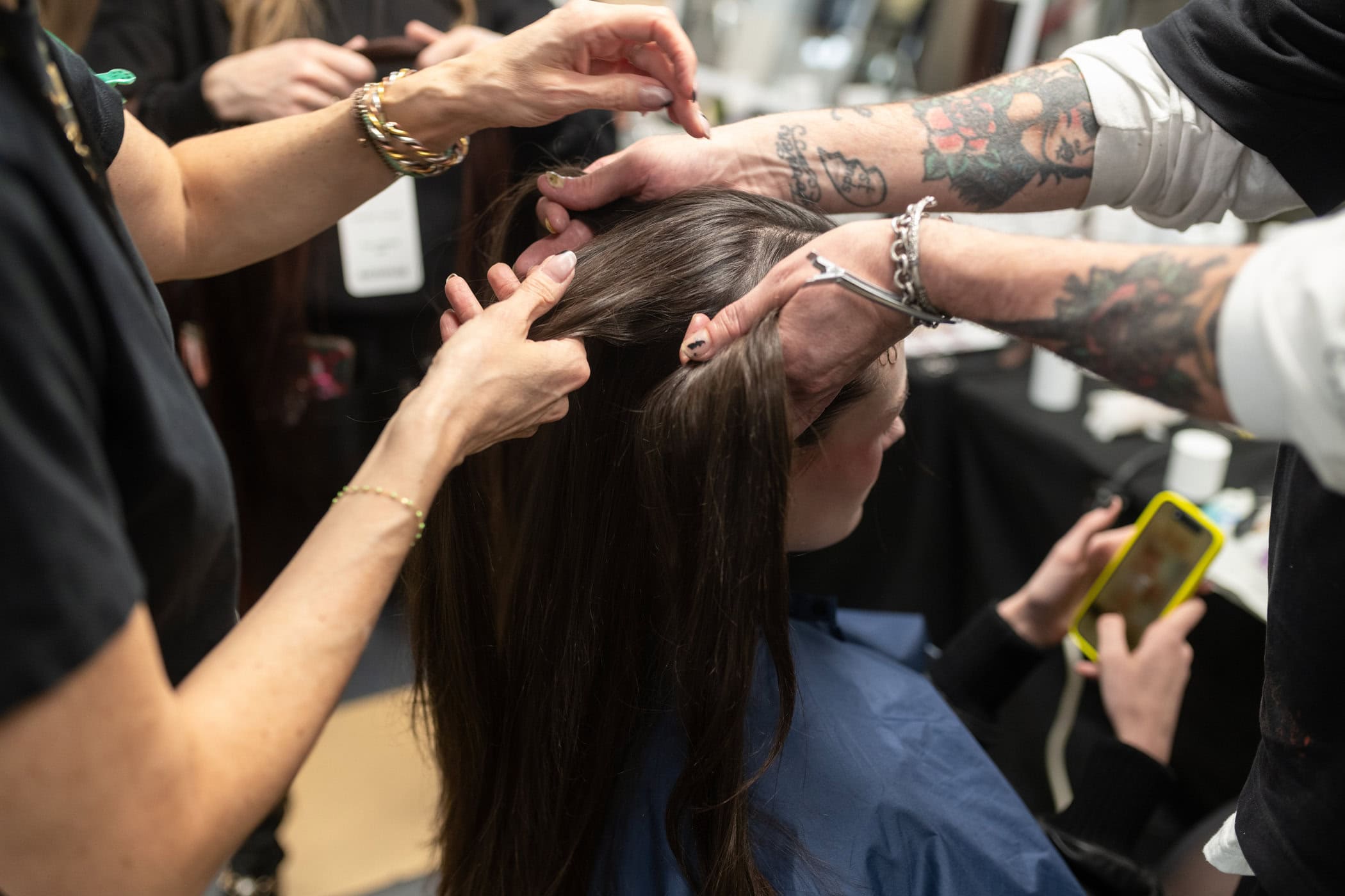 Meruert Tolegen  Fall 2025 Fashion Show Backstage