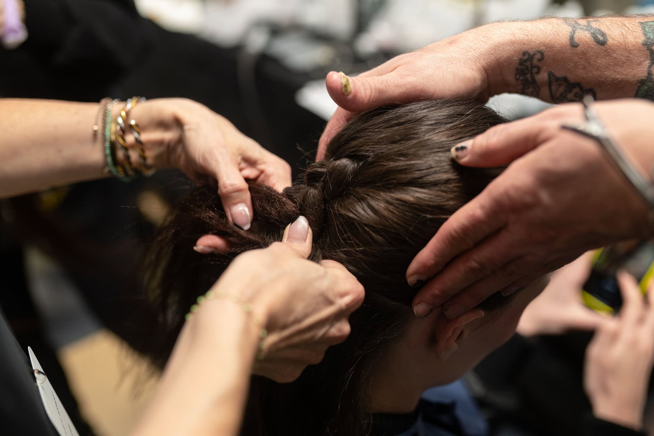 Meruert Tolegen  Fall 2025 Fashion Show Backstage