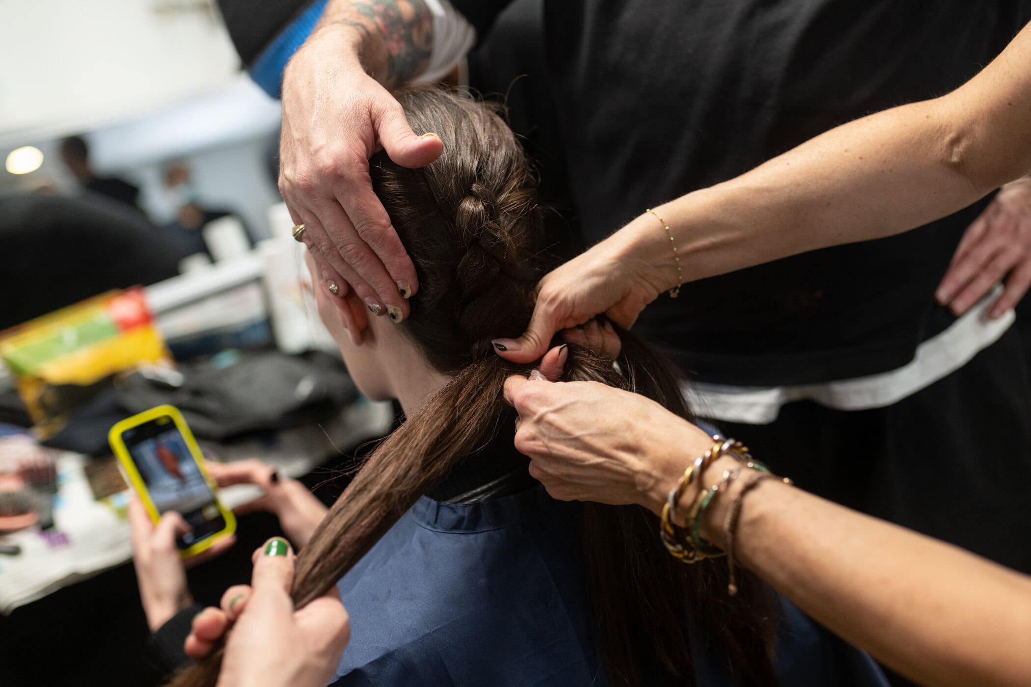 Meruert Tolegen  Fall 2025 Fashion Show Backstage