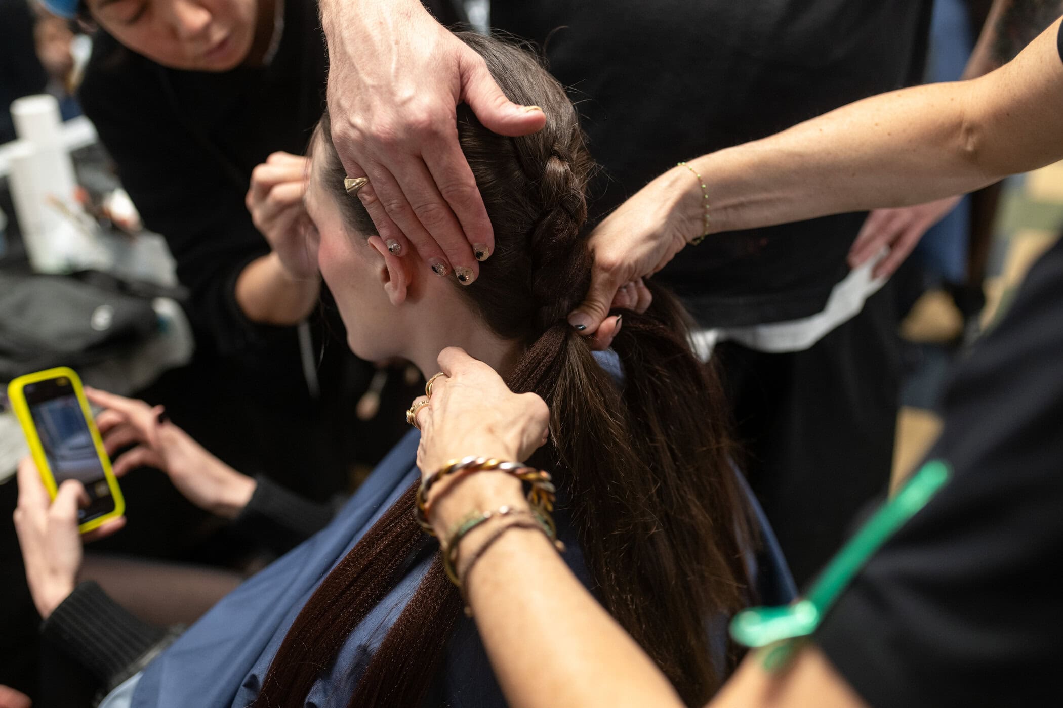 Meruert Tolegen  Fall 2025 Fashion Show Backstage