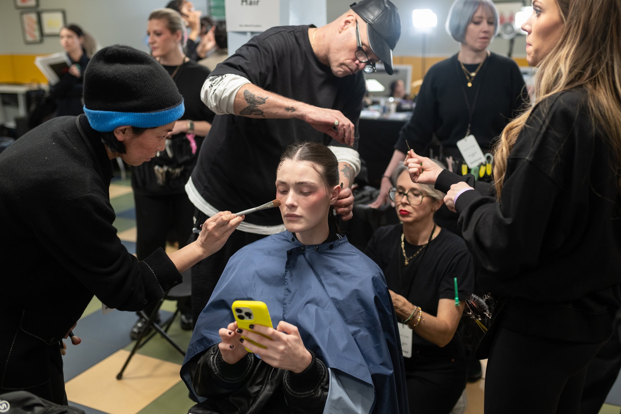 Meruert Tolegen  Fall 2025 Fashion Show Backstage