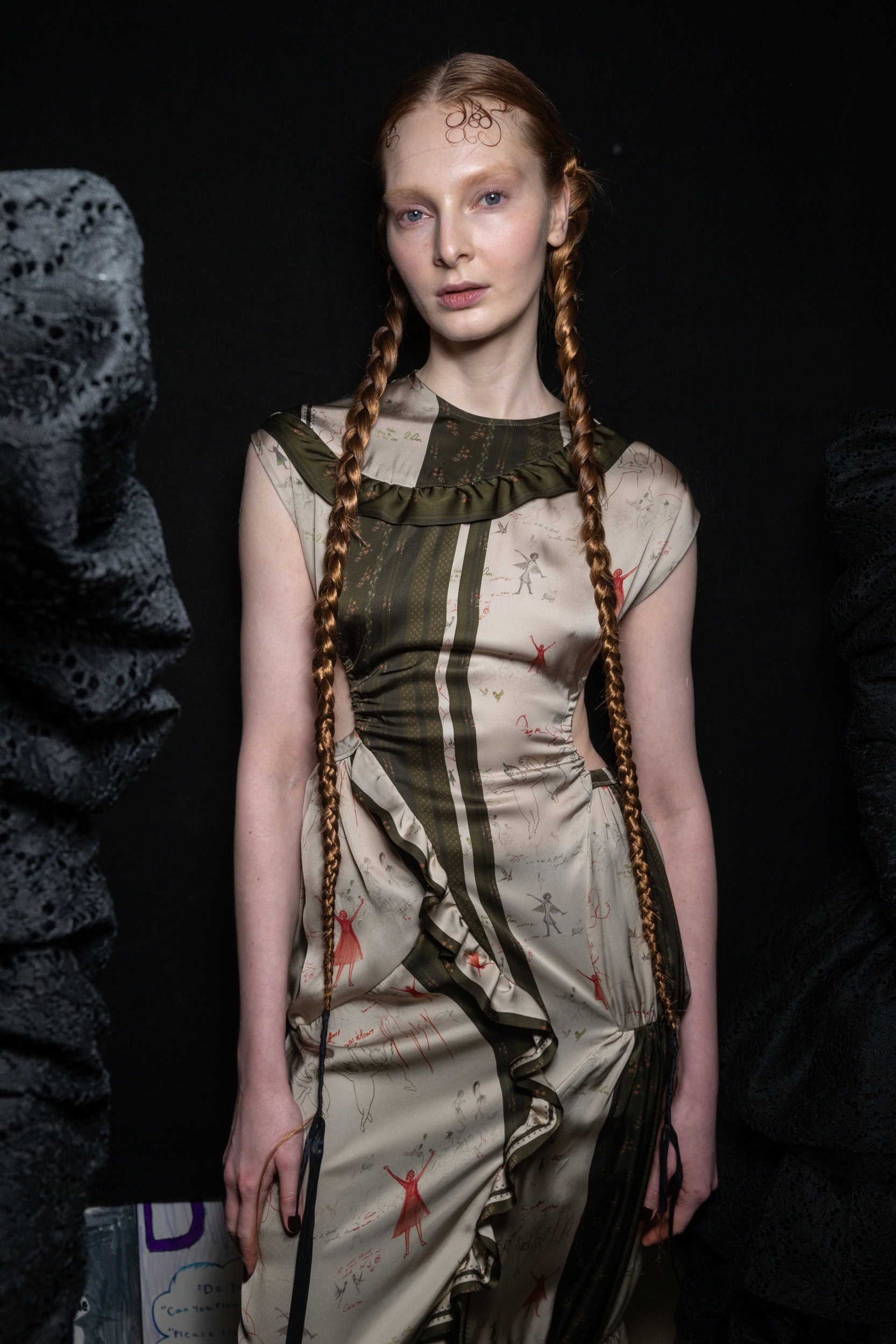 Meruert Tolegen  Fall 2025 Fashion Show Backstage