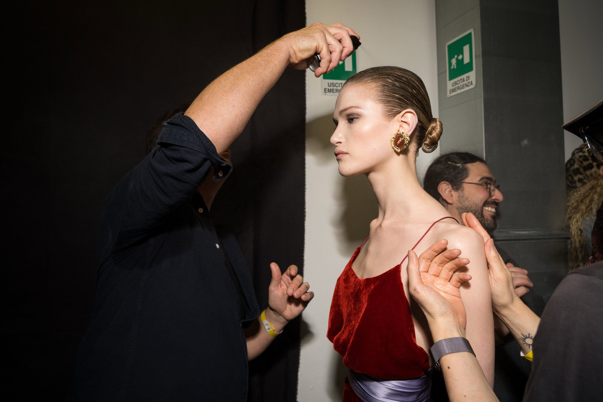 Roberto Cavalli Fall 2025 Fashion Show Backstage