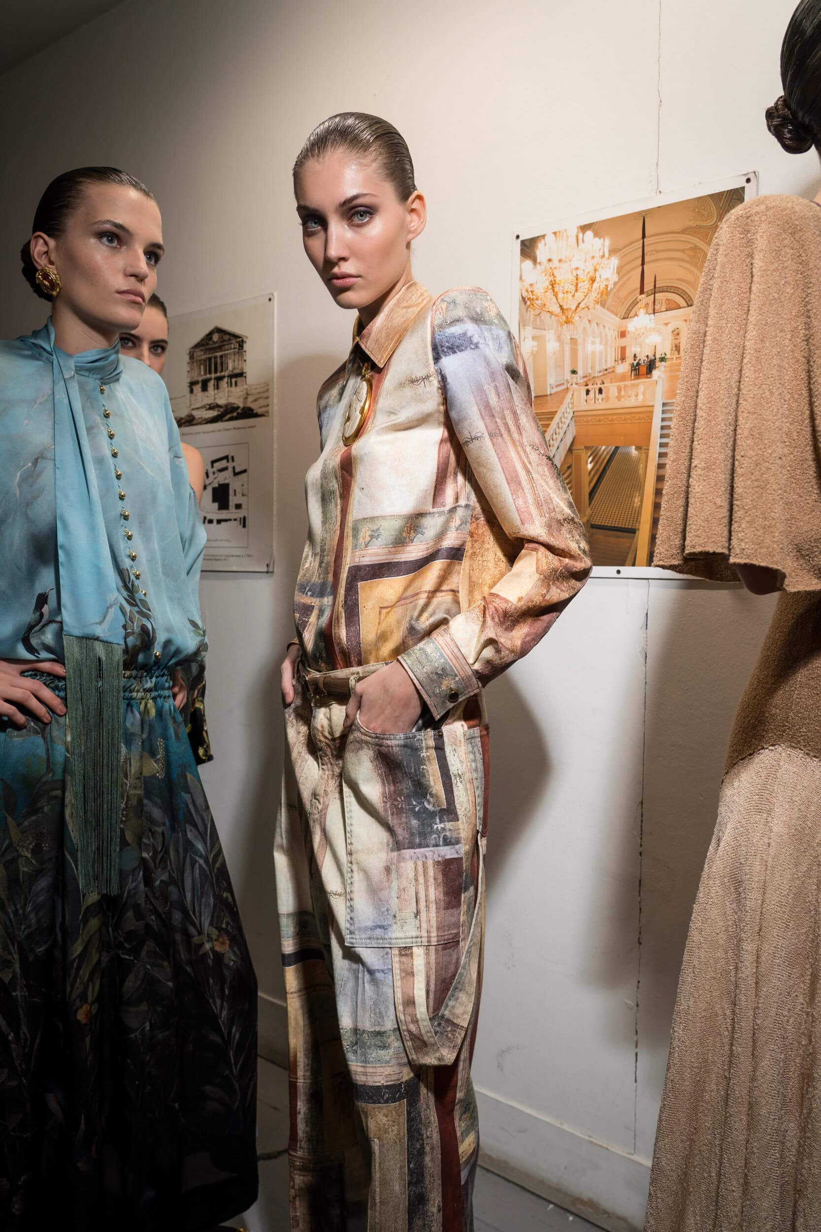 Roberto Cavalli Fall 2025 Fashion Show Backstage