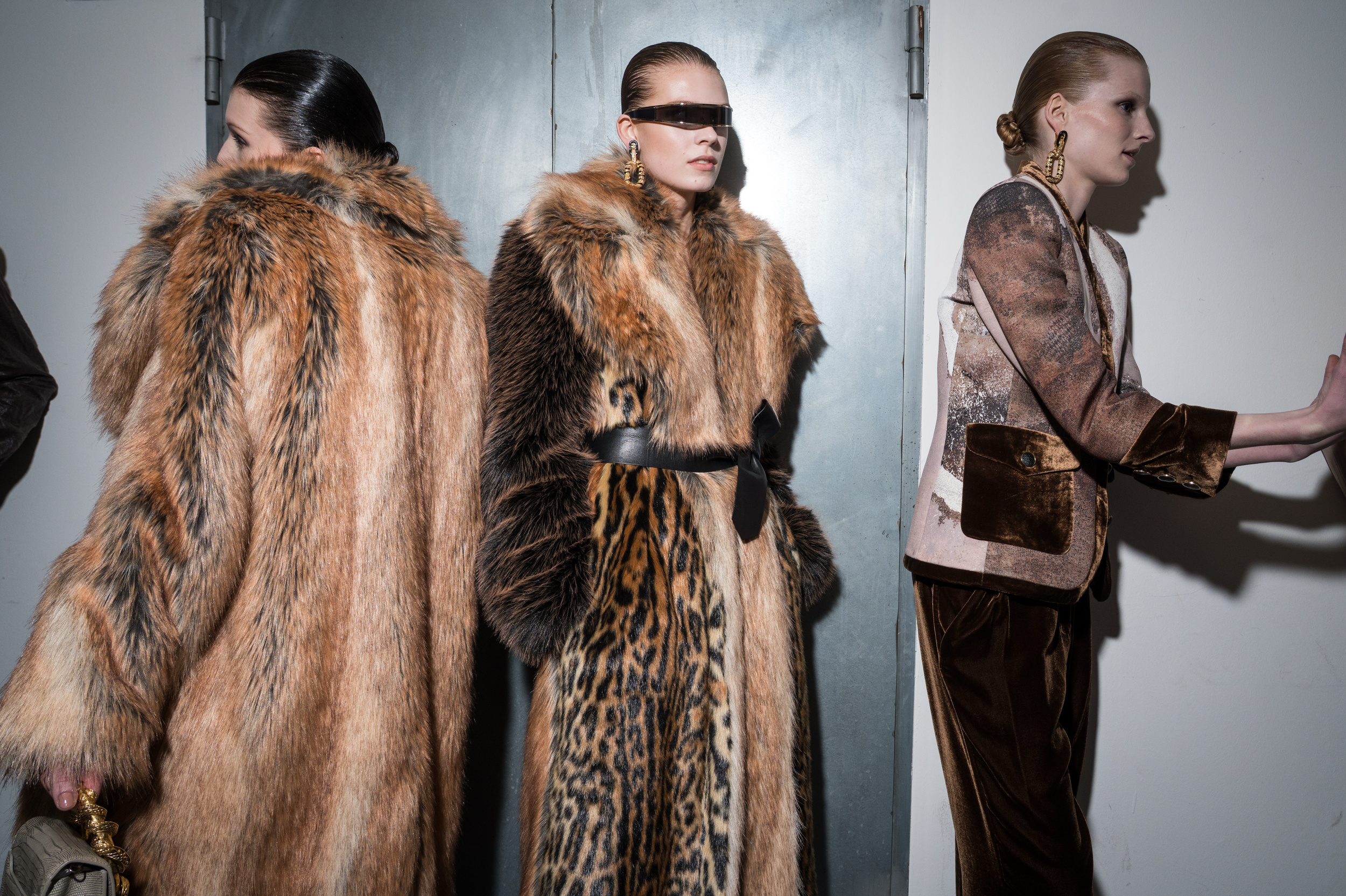 Roberto Cavalli Fall 2025 Fashion Show Backstage