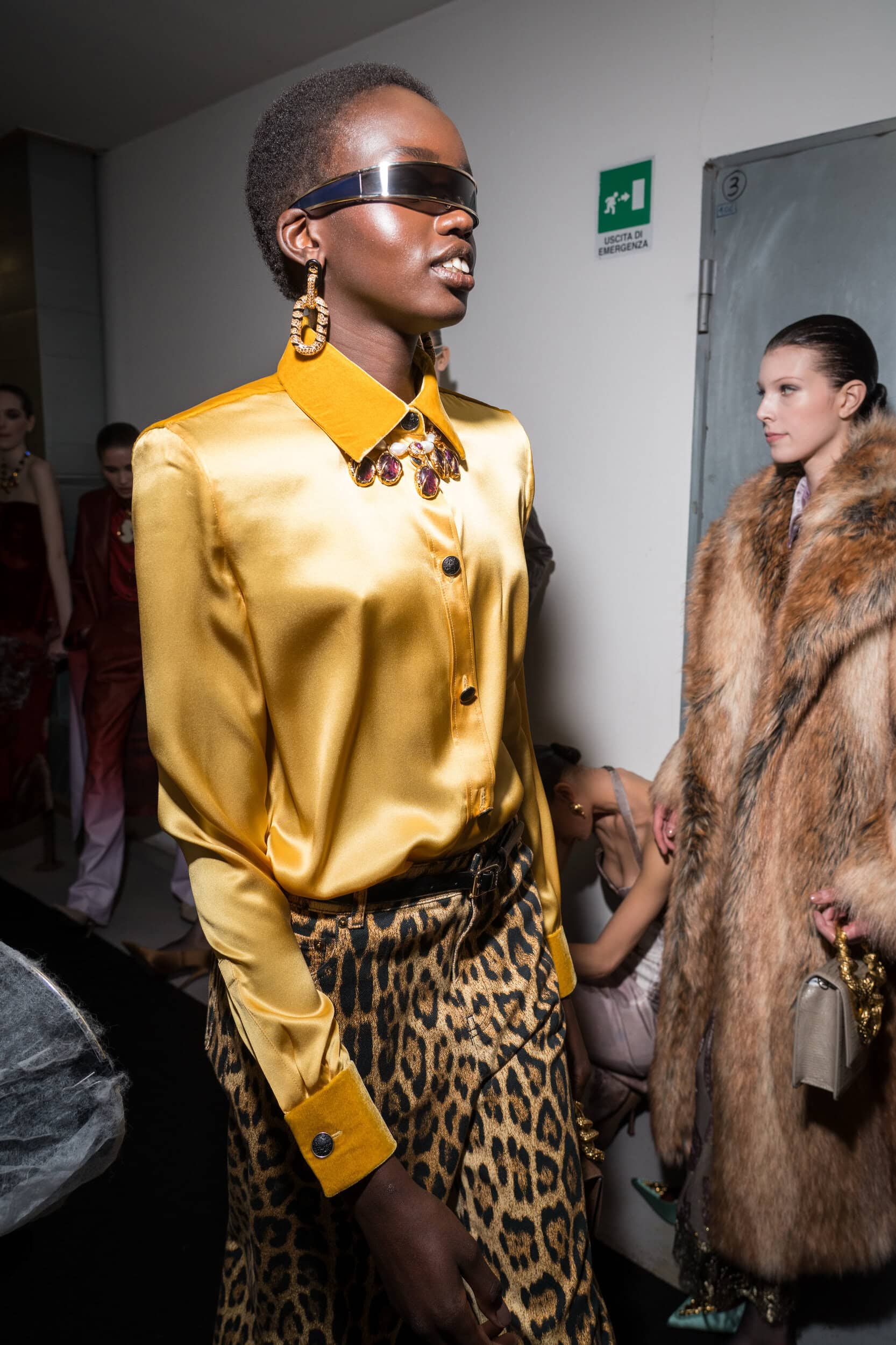 Roberto Cavalli Fall 2025 Fashion Show Backstage