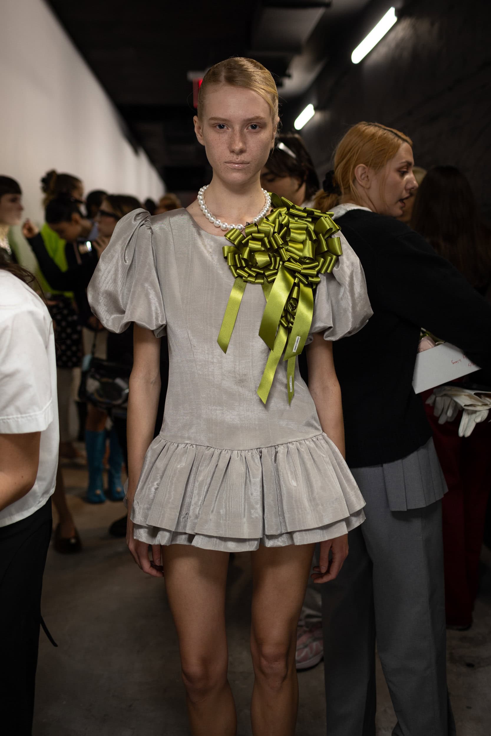 Sandy Liang  Fall 2025 Fashion Show Backstage