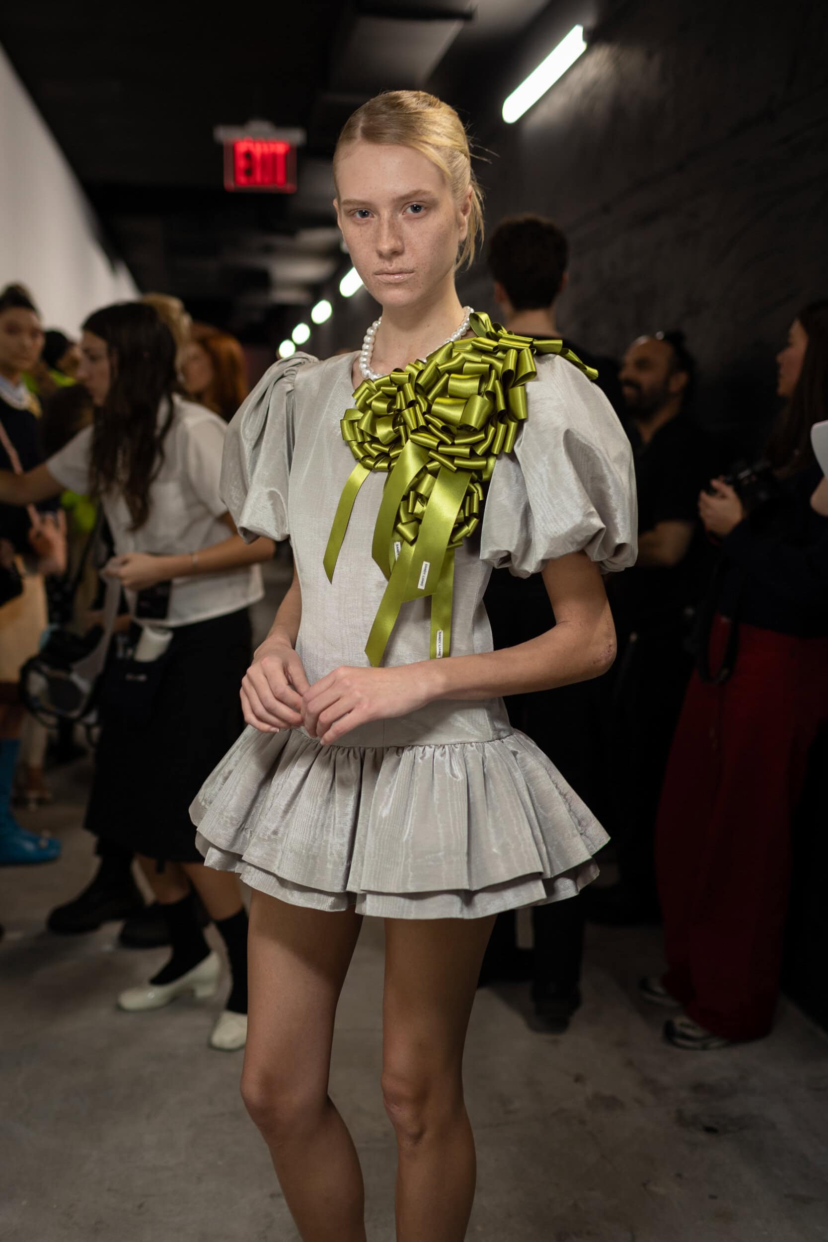 Sandy Liang  Fall 2025 Fashion Show Backstage