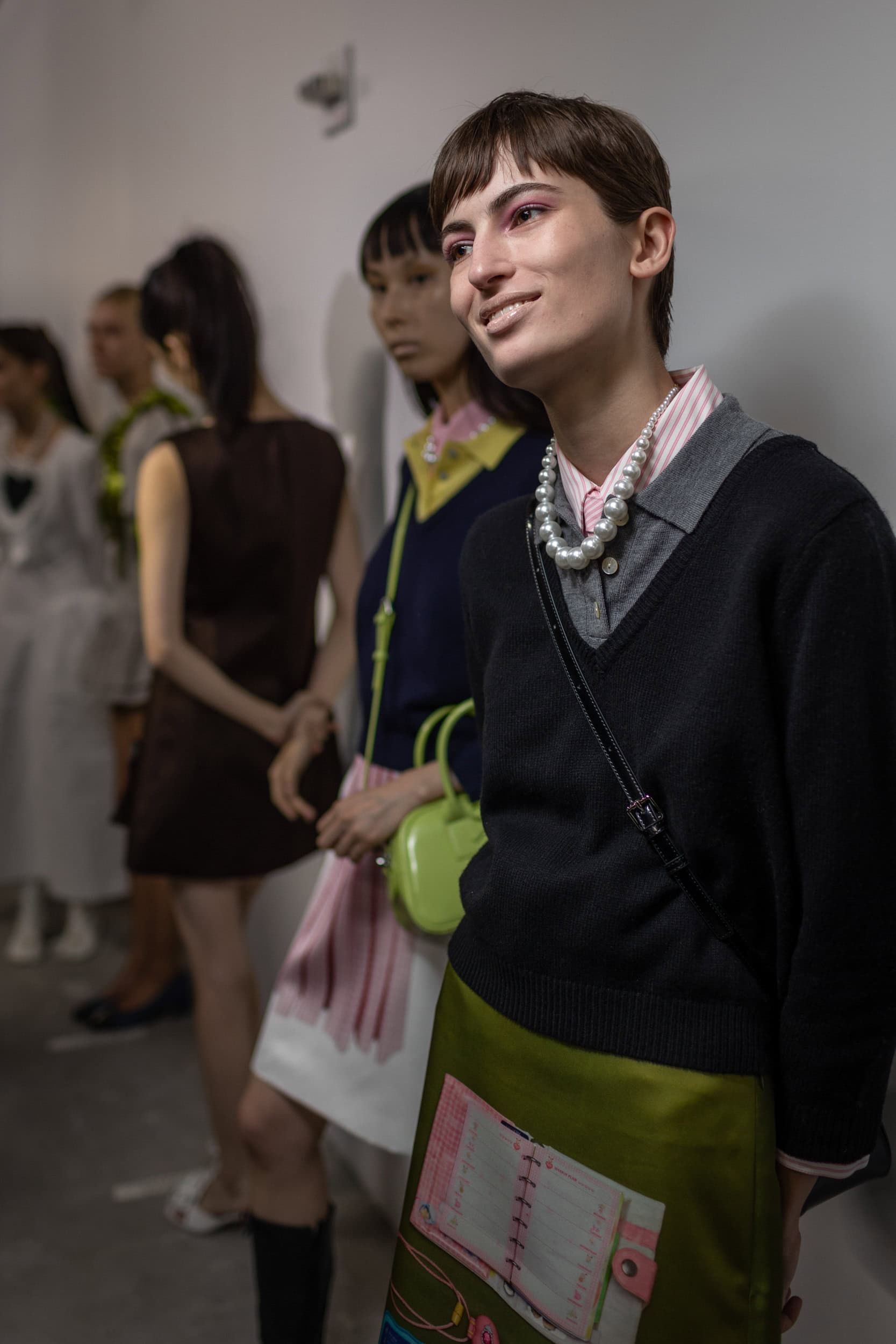 Sandy Liang  Fall 2025 Fashion Show Backstage