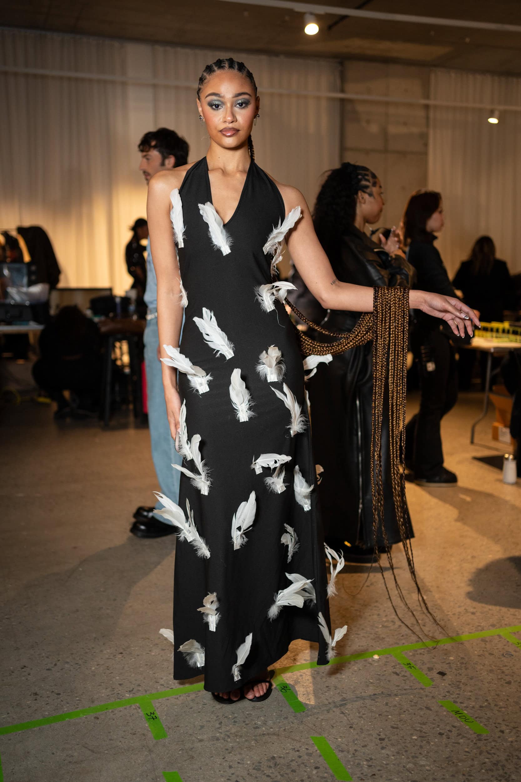 Tia Adeola  Fall 2025 Fashion Show Backstage