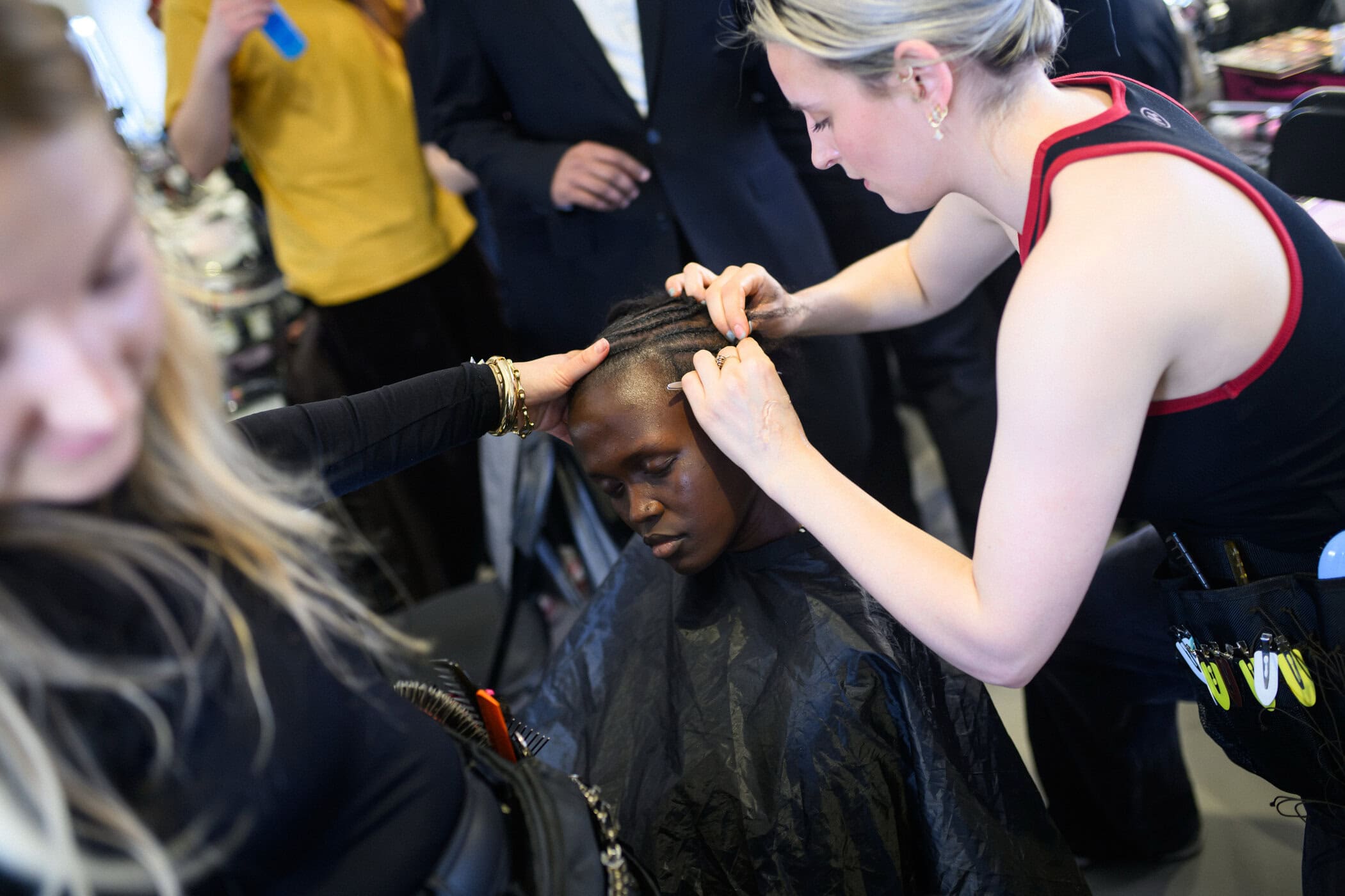 Caroline Hu Fall 2025 Fashion Show Backstage