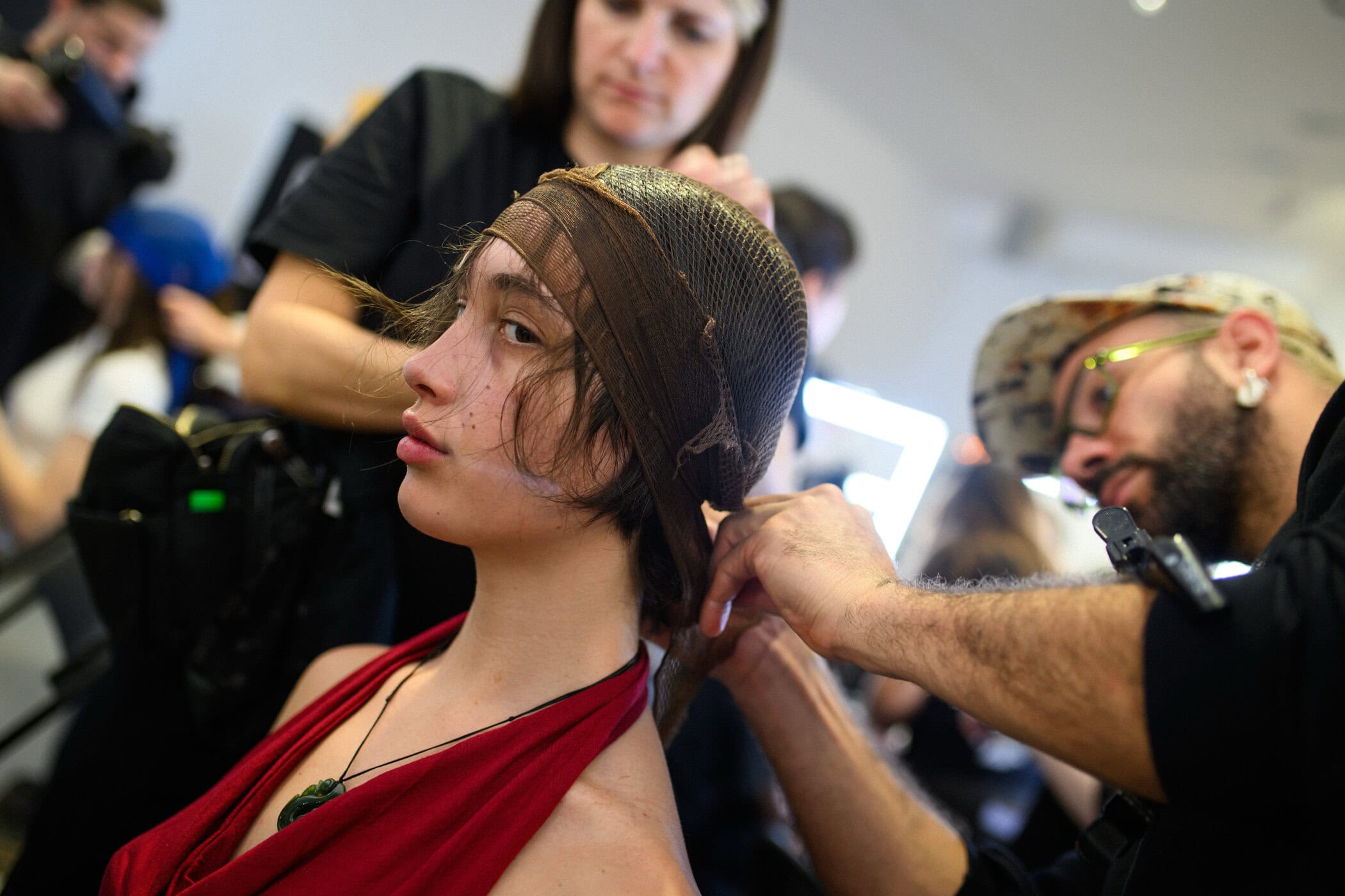 Caroline Hu Fall 2025 Fashion Show Backstage